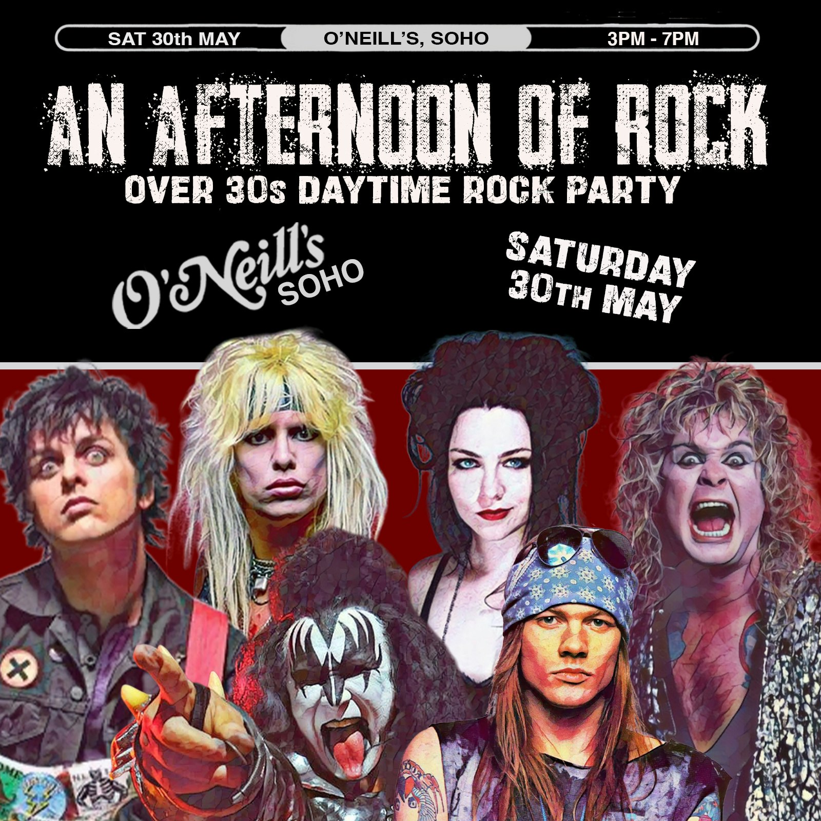 An Afternoon of Rock IV LONDON (Over 30s) 70% sold