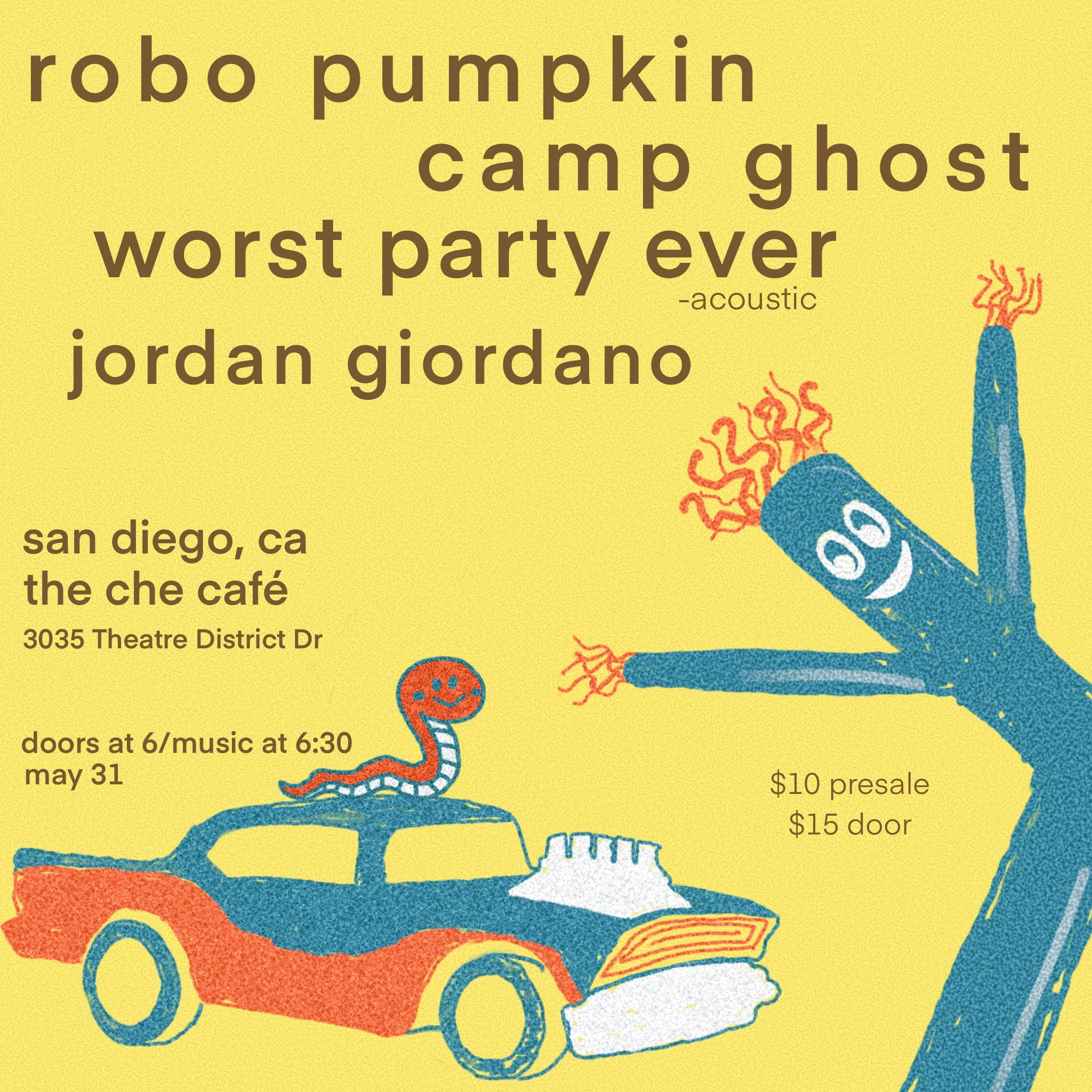 Event Image - Worst Party Ever, camp ghost, Robo Pumpkin