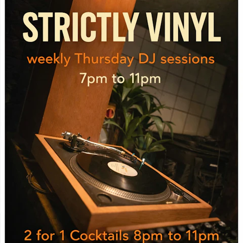 Strictly Vinyl free Thursdays Autumn Winter DJ sessions