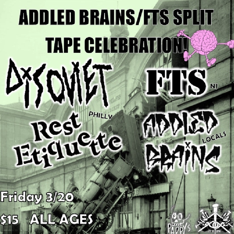 Photo of Addled Brains/FTS Split Tape Celebration