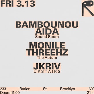 Image for Bambounou + AIDA / Monile + threehz / JKriv