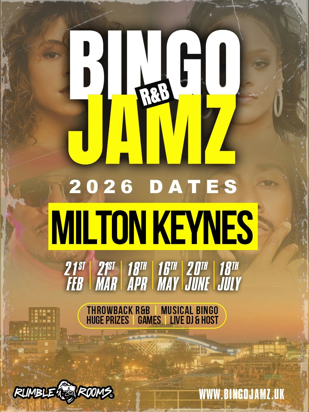 Bingo Jamz Milton Keynes | 2026 Tickets | £16.95 | 14 Nov @ Rumble