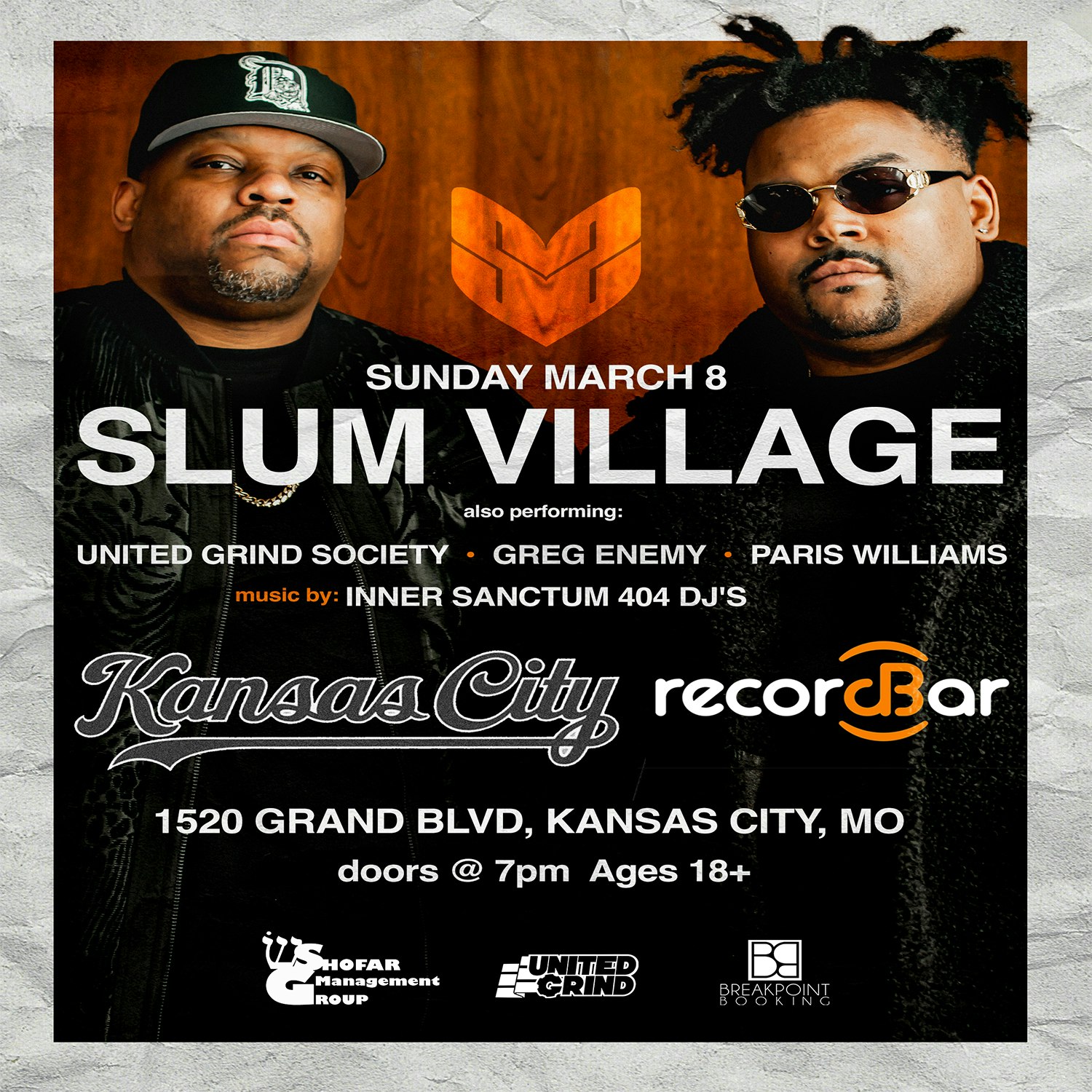 Slum Village, Greg Enemy, Paris Williams w/ guests Tickets