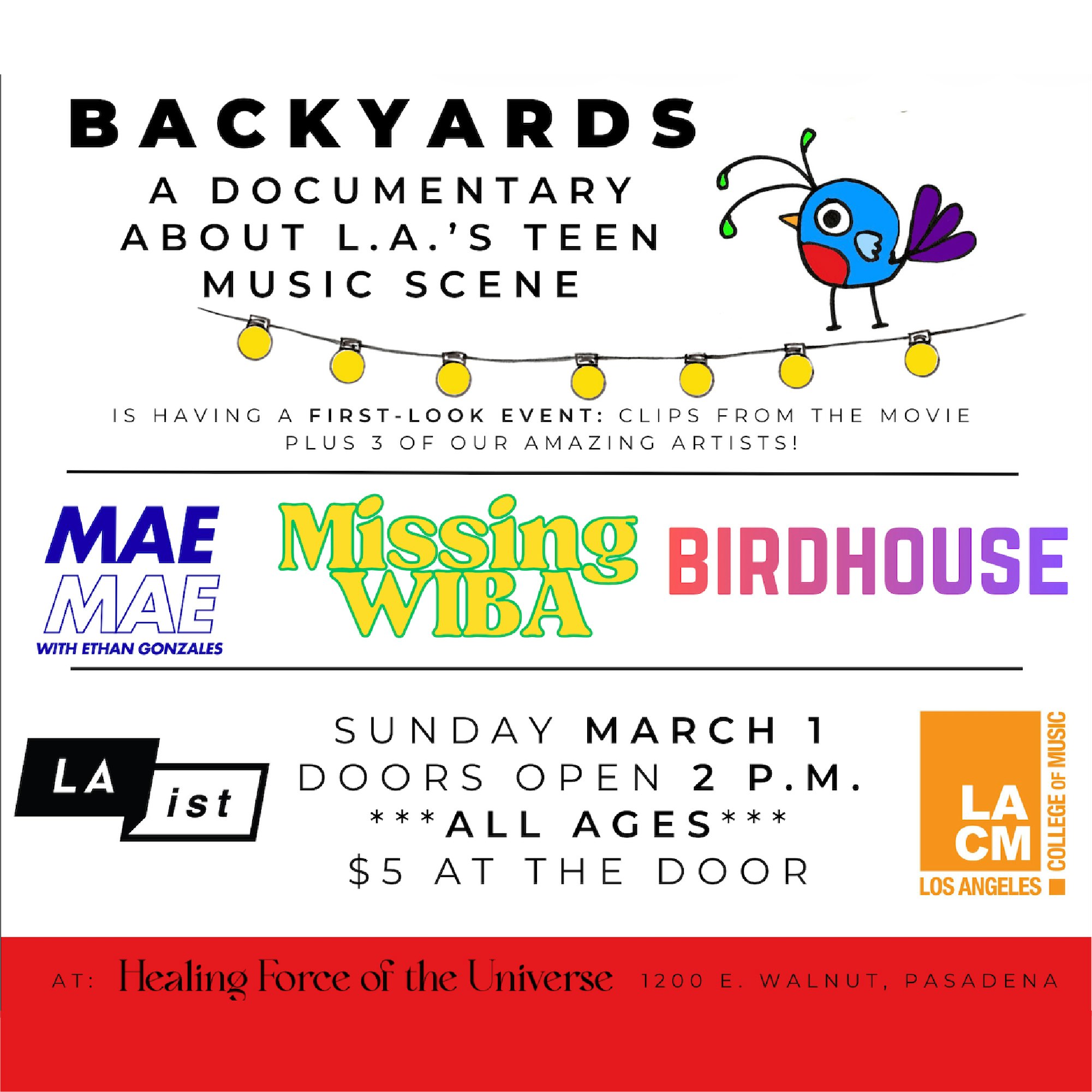 Photo of 'Backyards' Documentary Screening + Music Show