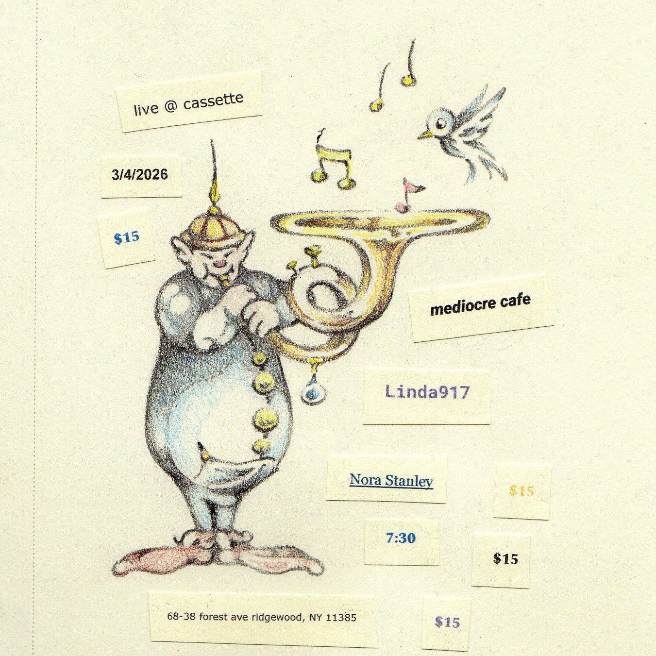 Photo of MEDIOCRE CAFE, LINDA 917, NORA STANLEY