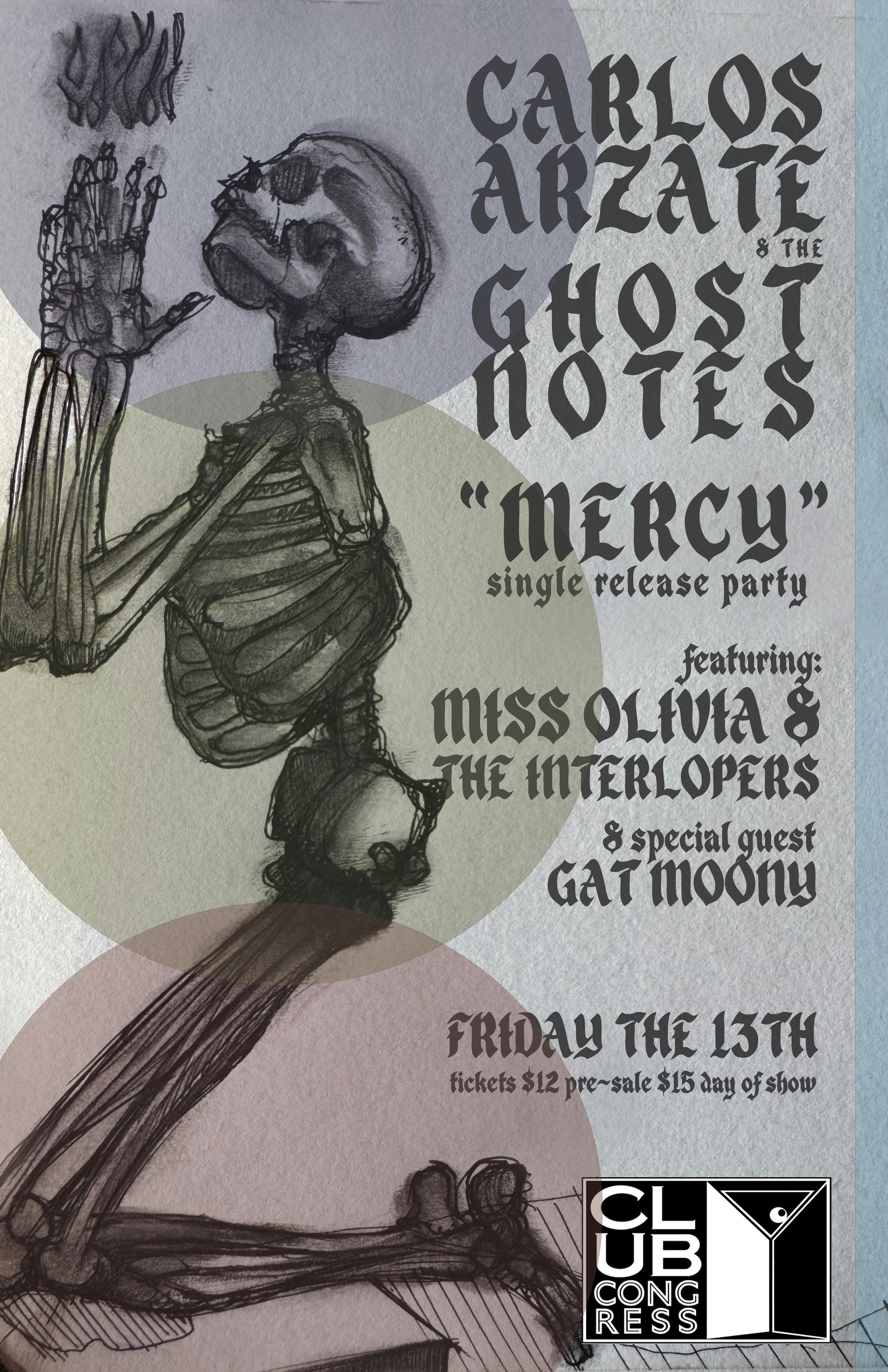 Carlos Arzate & The Ghost Notes | “Mercy” Single Release
