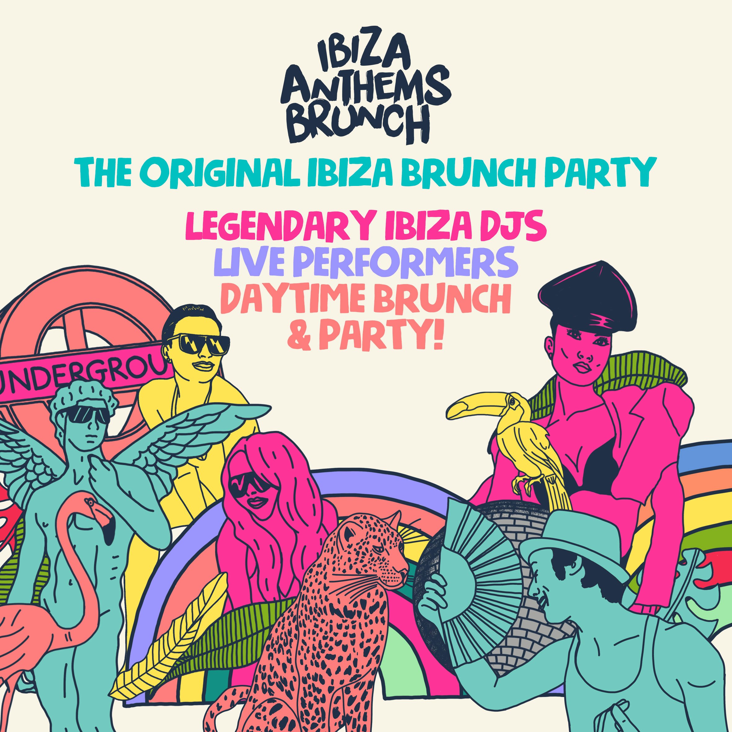 Ibiza Anthems Brunch Bank Holiday Rooftop Party