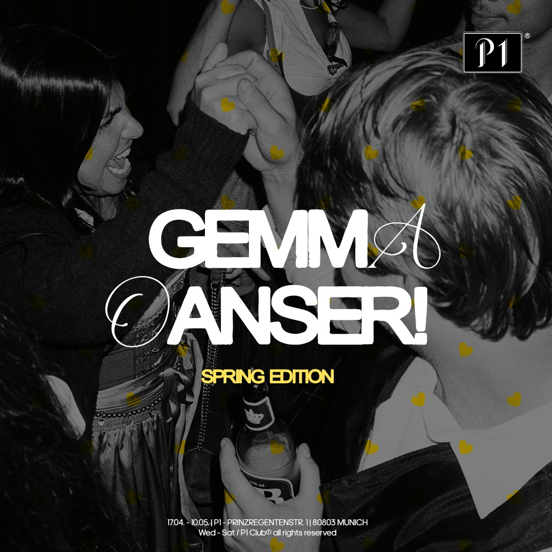 GEMMA OANSER! — Spring Edition - Techno Party in München