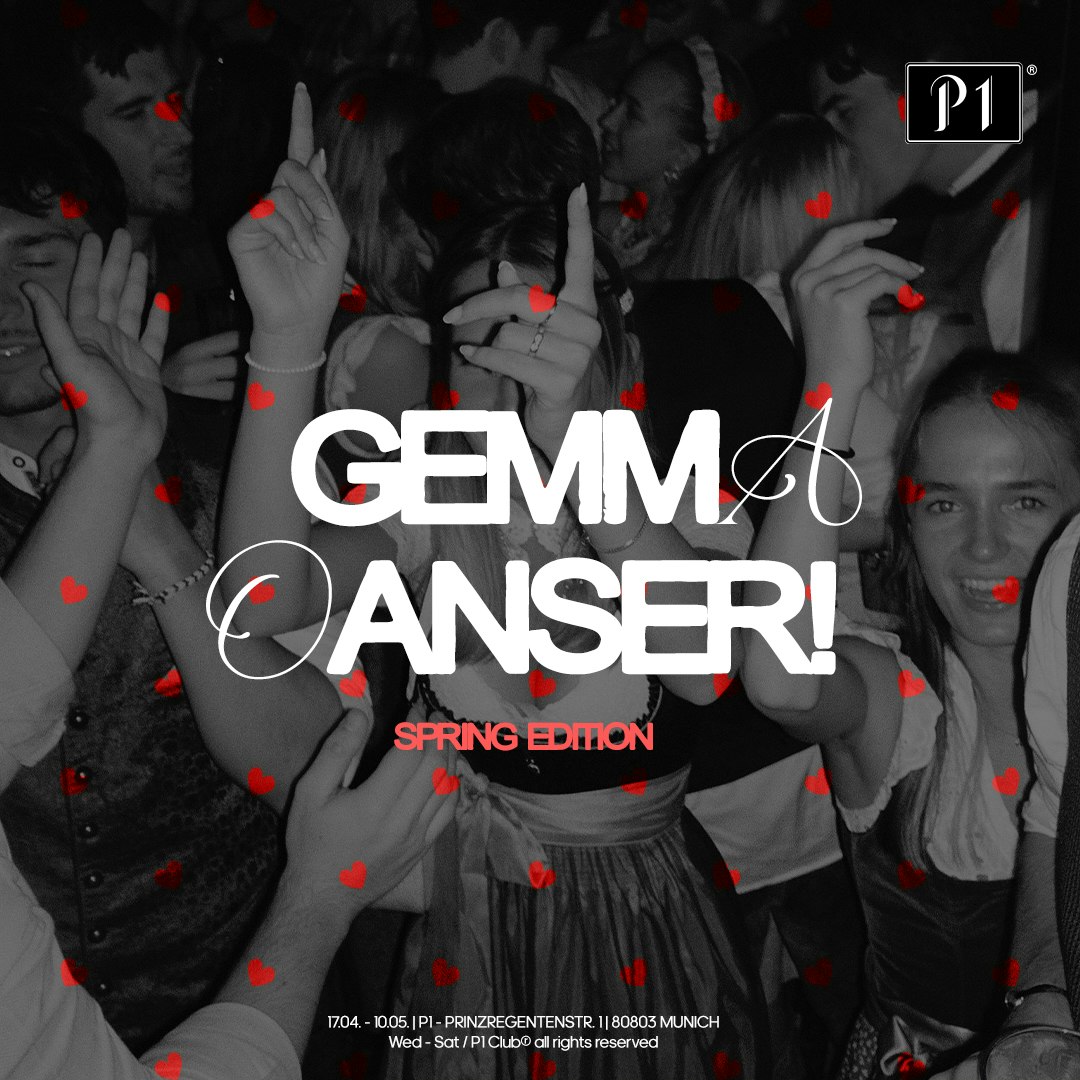 GEMMA OANSER! — Spring Edition - Techno Party in München