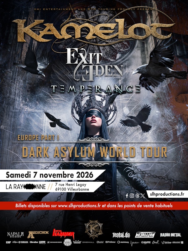 KAMELOT + EXIT EDEN + TEMPERANCE