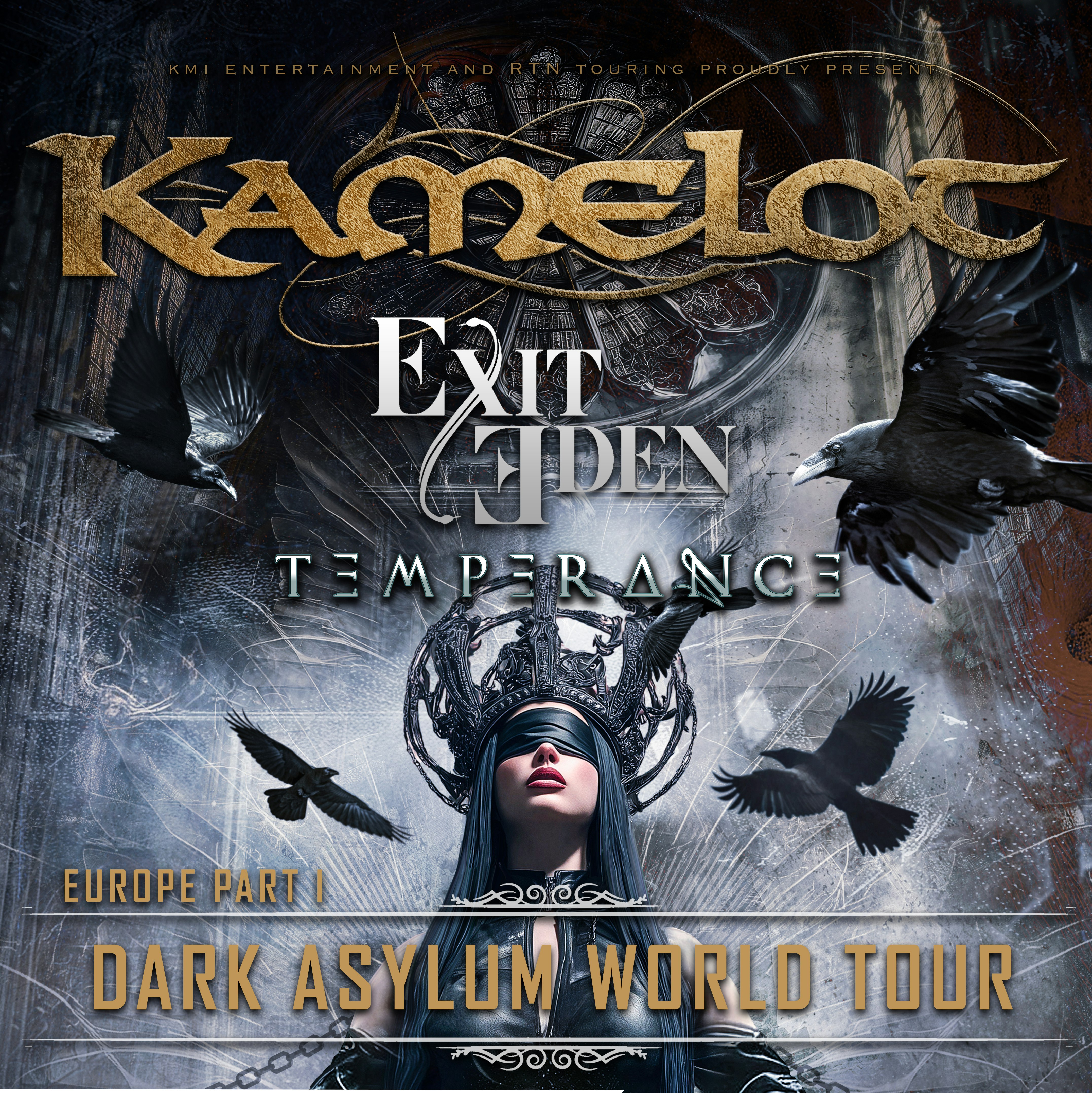 KAMELOT + EXIT EDEN + TEMPERANCE