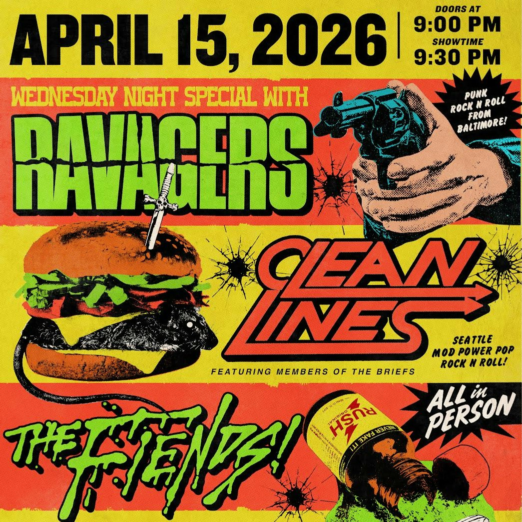 Photo of Ravagers + Clean Lines + The Fiends!