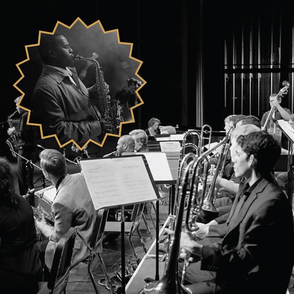 Tim Green with the UA Studio Jazz Ensemble