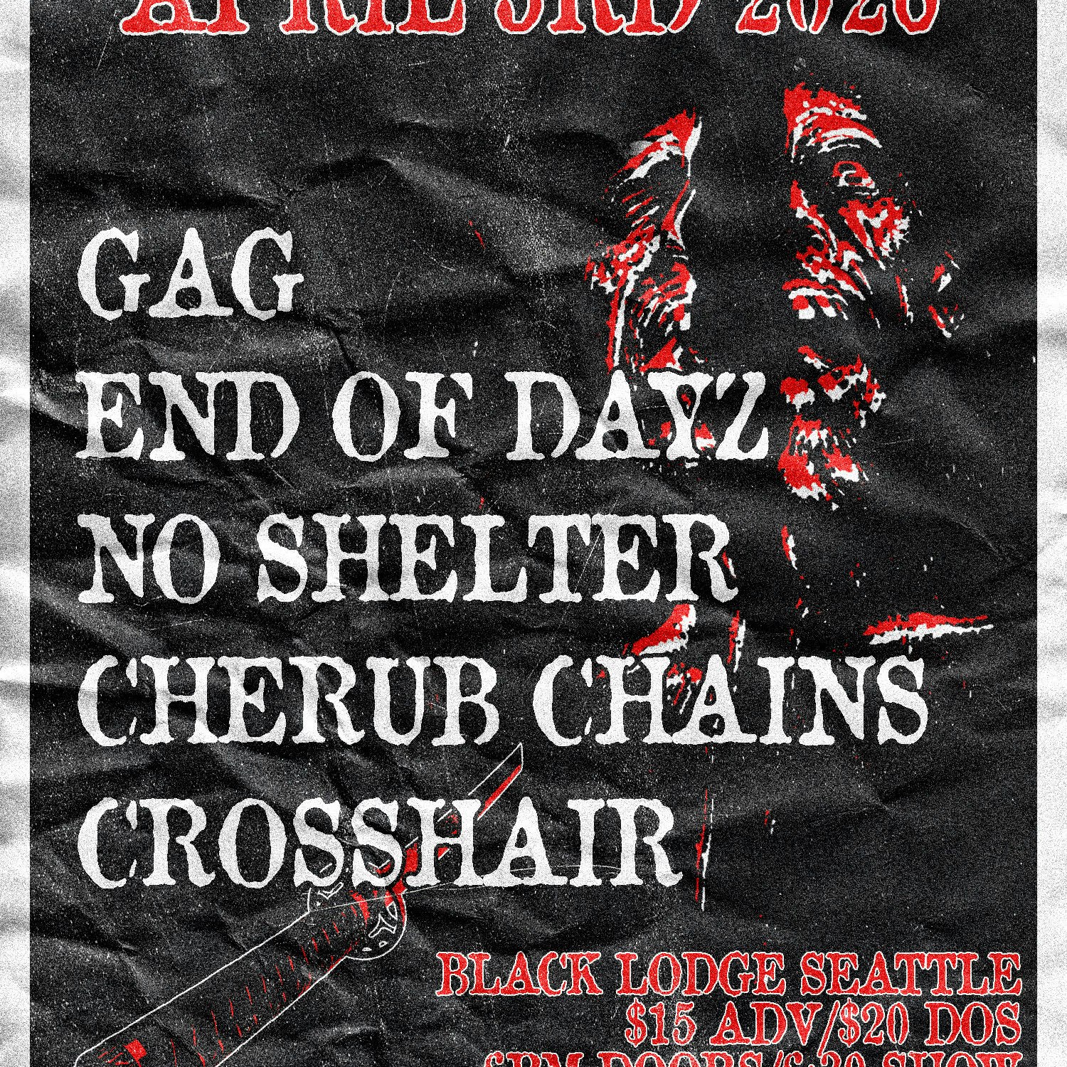 Photo of GAG, End of Dayz, No Shelter, Cherub Chains