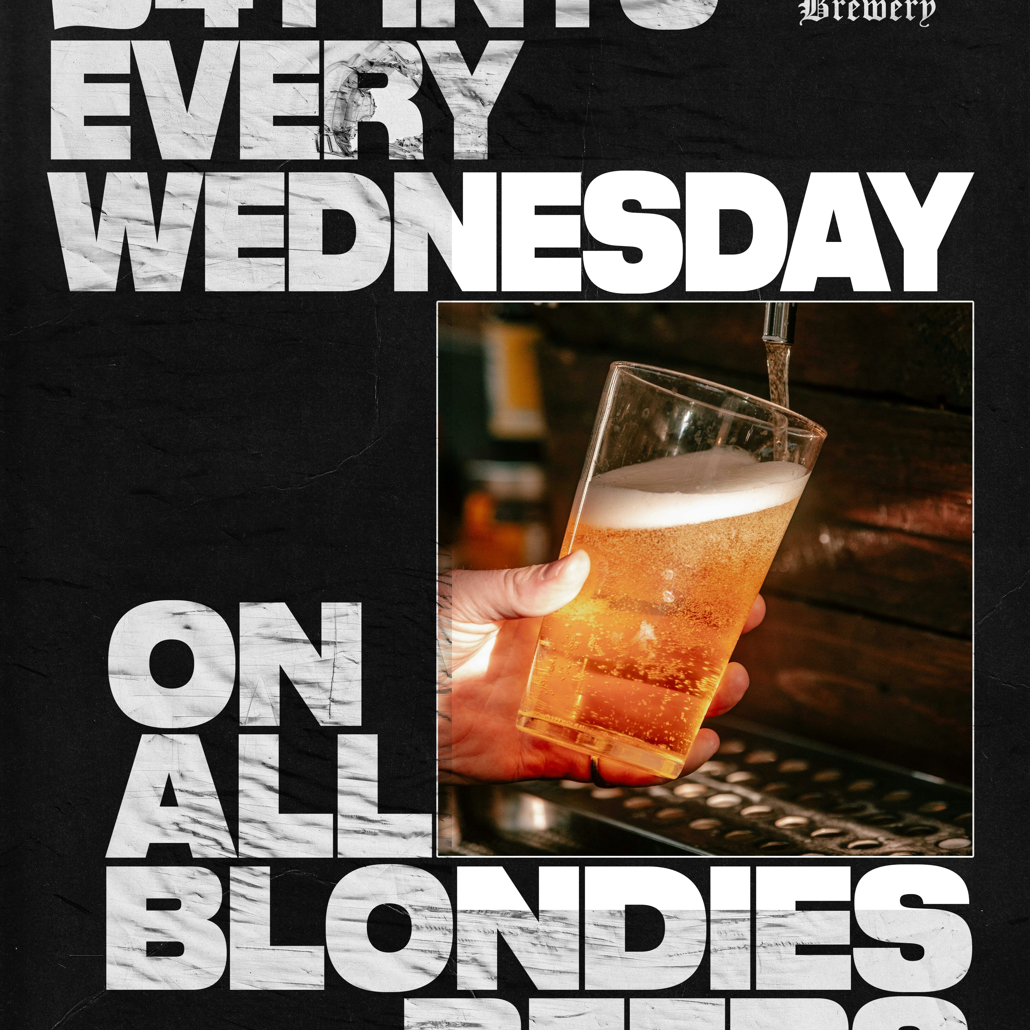 Cheap pint nIght -> £4 a pint of house beer,
