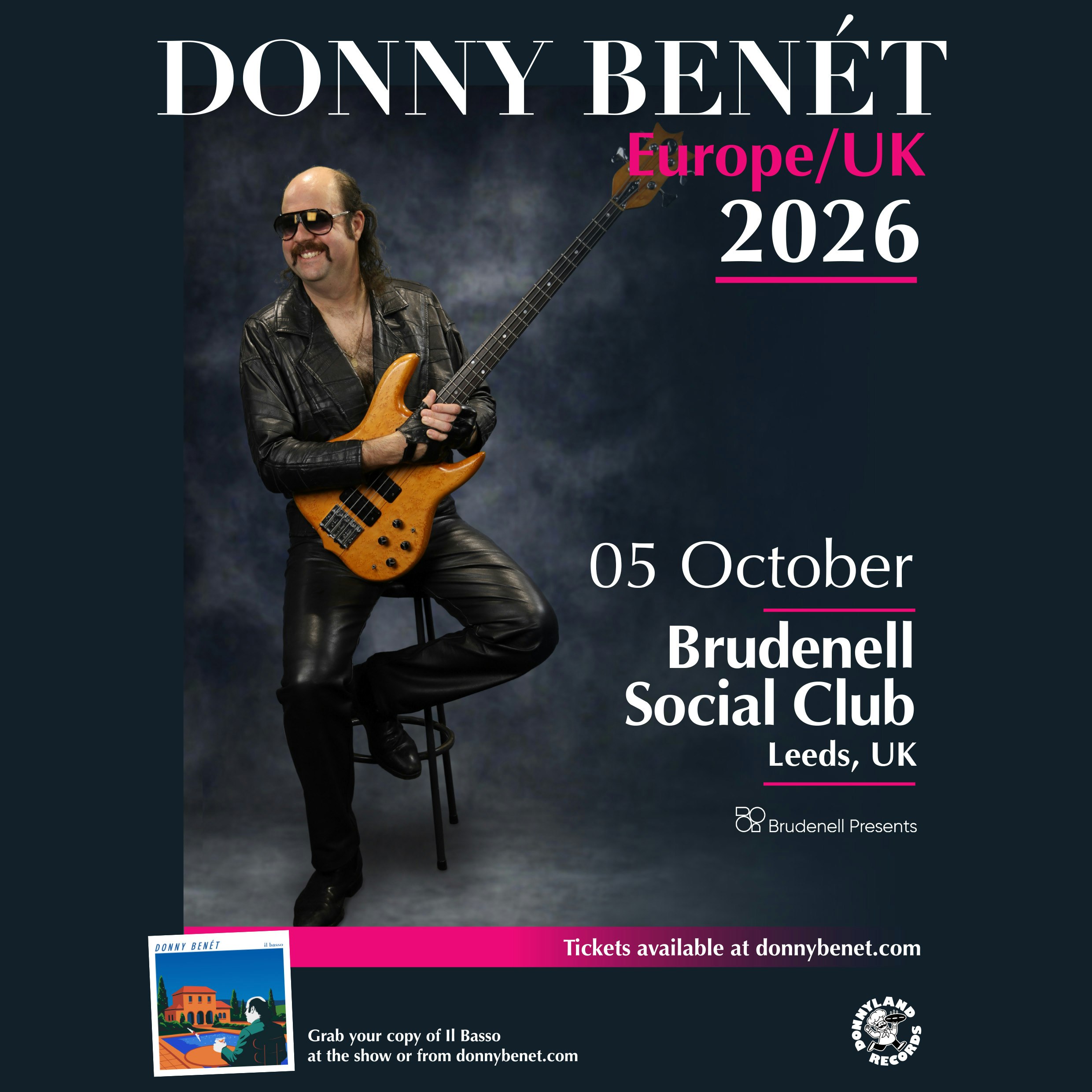 Donny Benét at Brudenell Social Club, Leeds