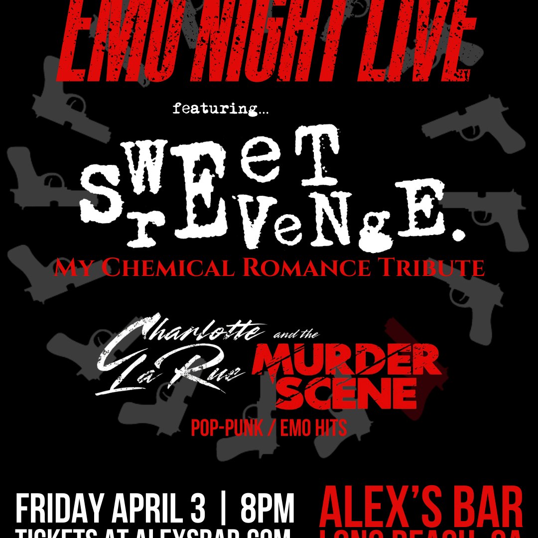 Photo of Emo Night Live with: Sweet Revenge (My Chemical Romance Tribute) + Charlotte La Rue & The Murder Scene