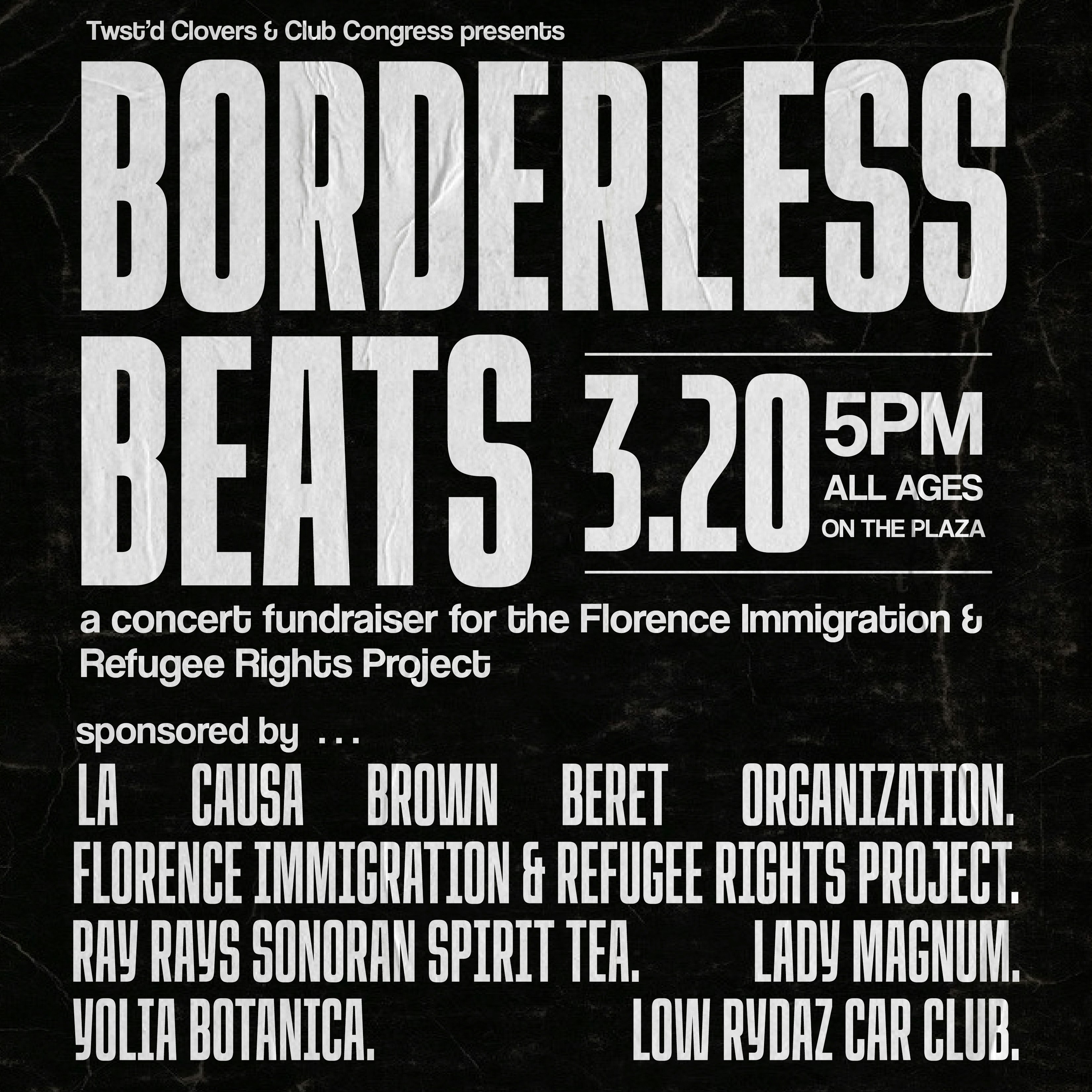 Borderless Beats: Fundraiser for the Florence Project