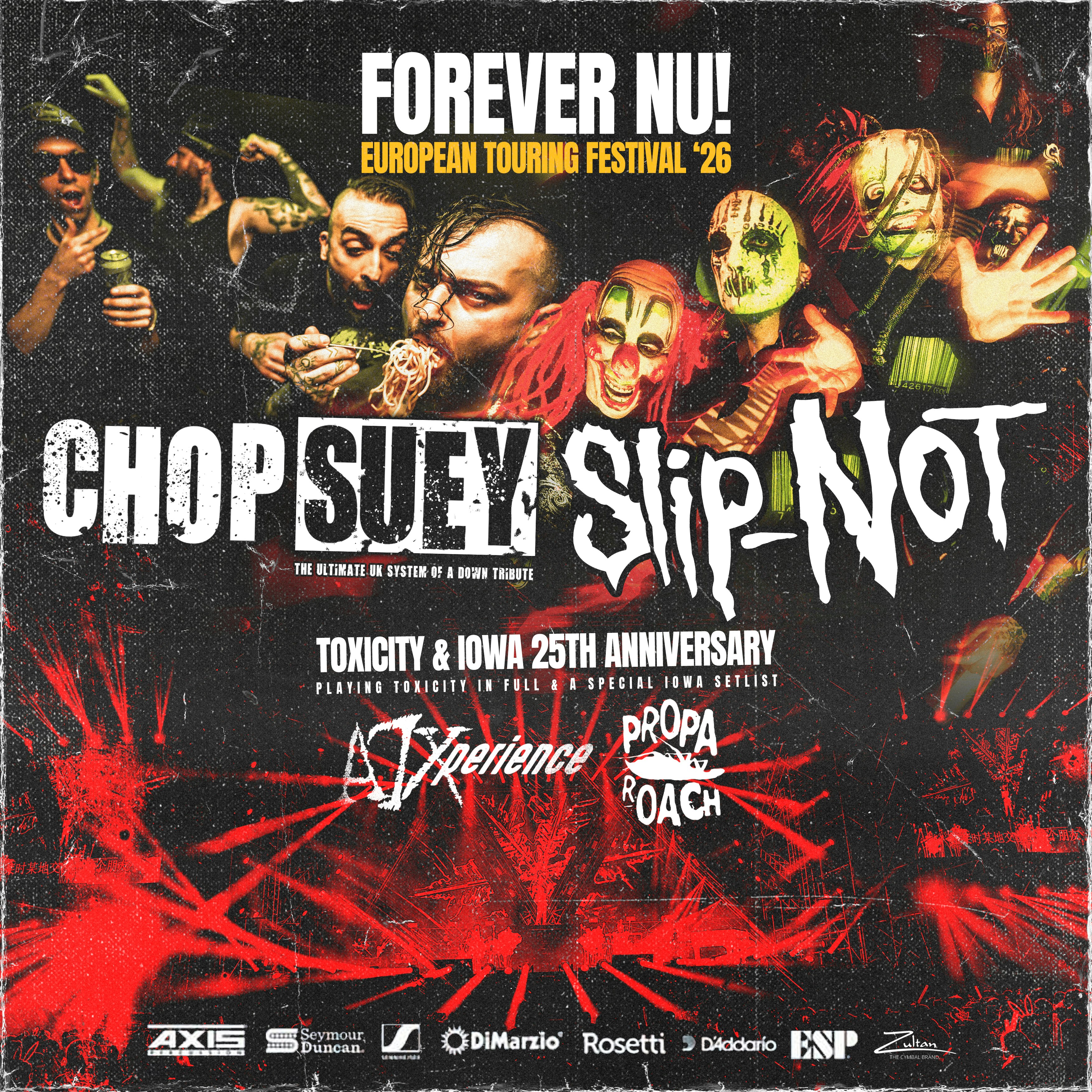 Forever Nu - 25th anniversary of Toxicity & Iowa Tickets | £23.15