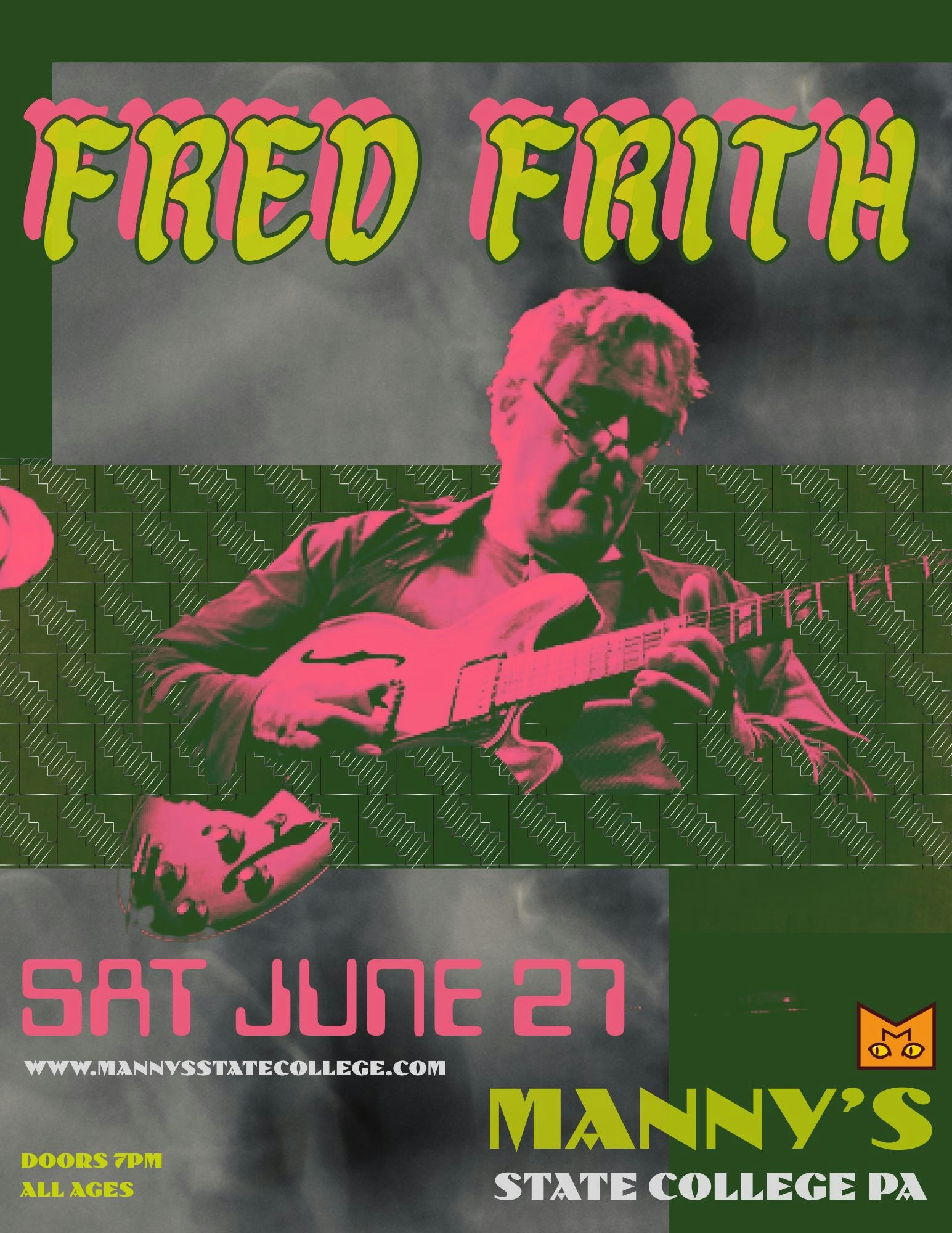 FRED FRITH Tickets | $30 | 27 Jun @ Manny's, State College | DICE