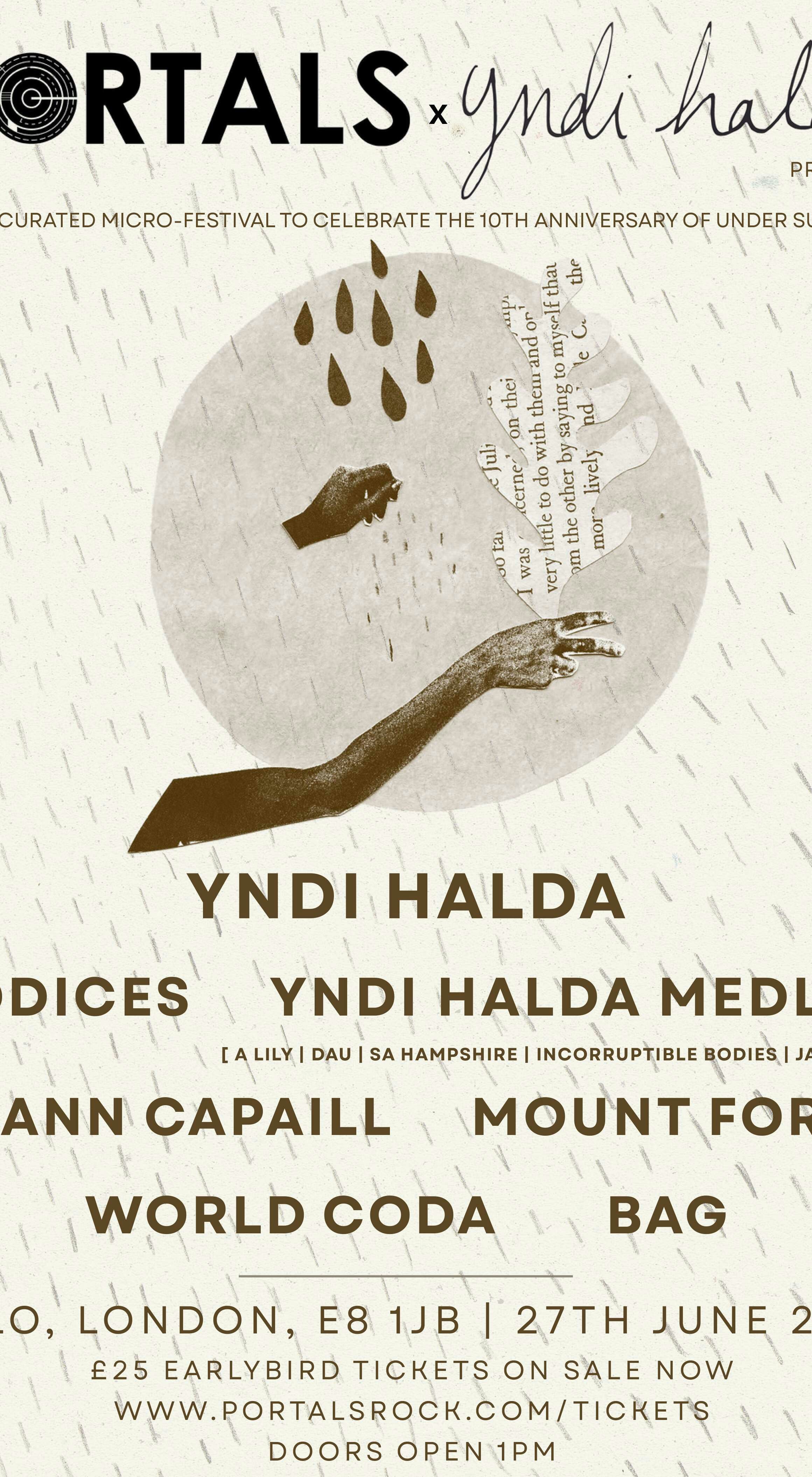 Portals x yndi halda: celebration of Under Summer Tickets | £25 