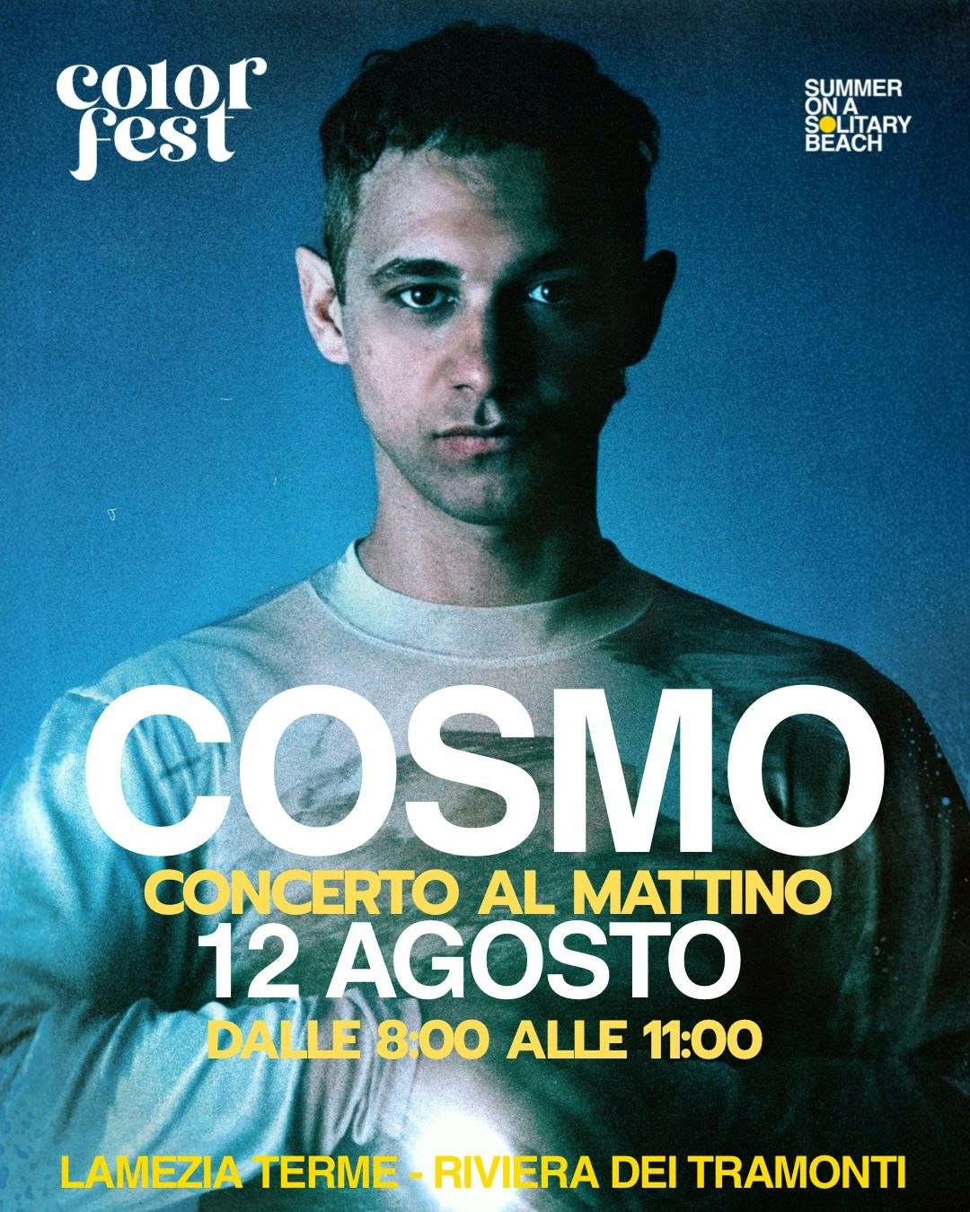 12 Agosto COSMO - Concerto al Mattino - Color Fest 14 Tickets | €35 ...