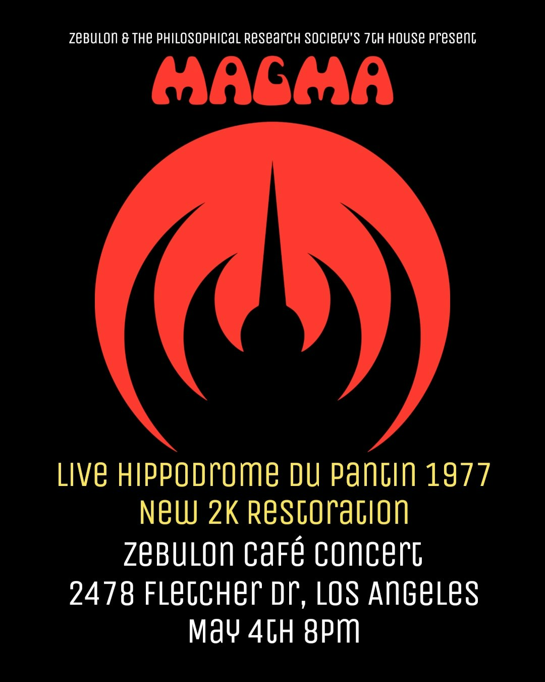 Magma: Live Hippodrome du Pantin 1977 New 2k Restoration Screening