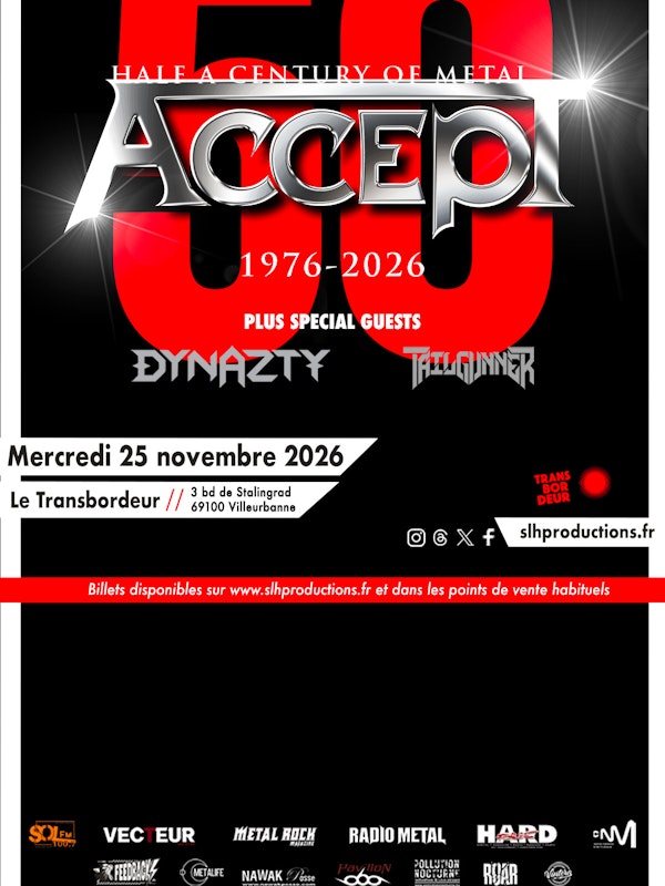 Accept : 50th Anniversary Tour 2026