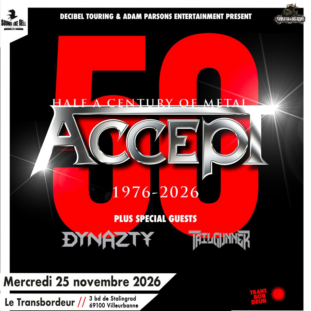 Accept : 50th Anniversary Tour 2026