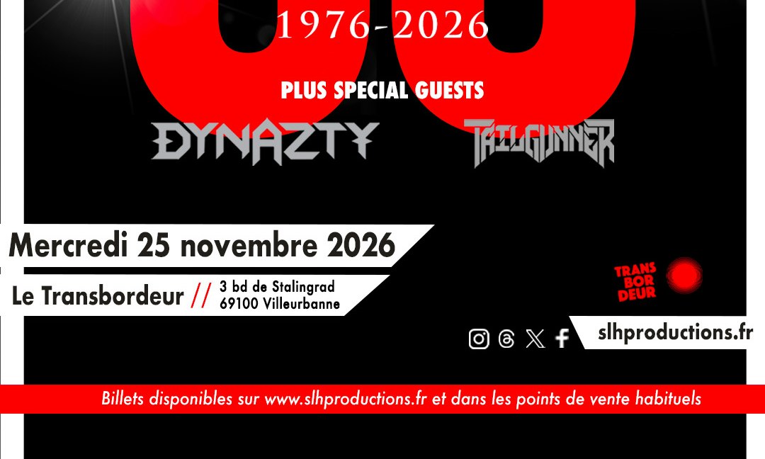 Accept : 50th Anniversary Tour 2026