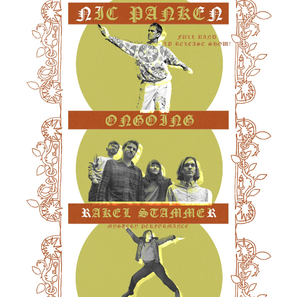 Photo of Nic Panken (release show) + Ongoing + Rakel Stammer