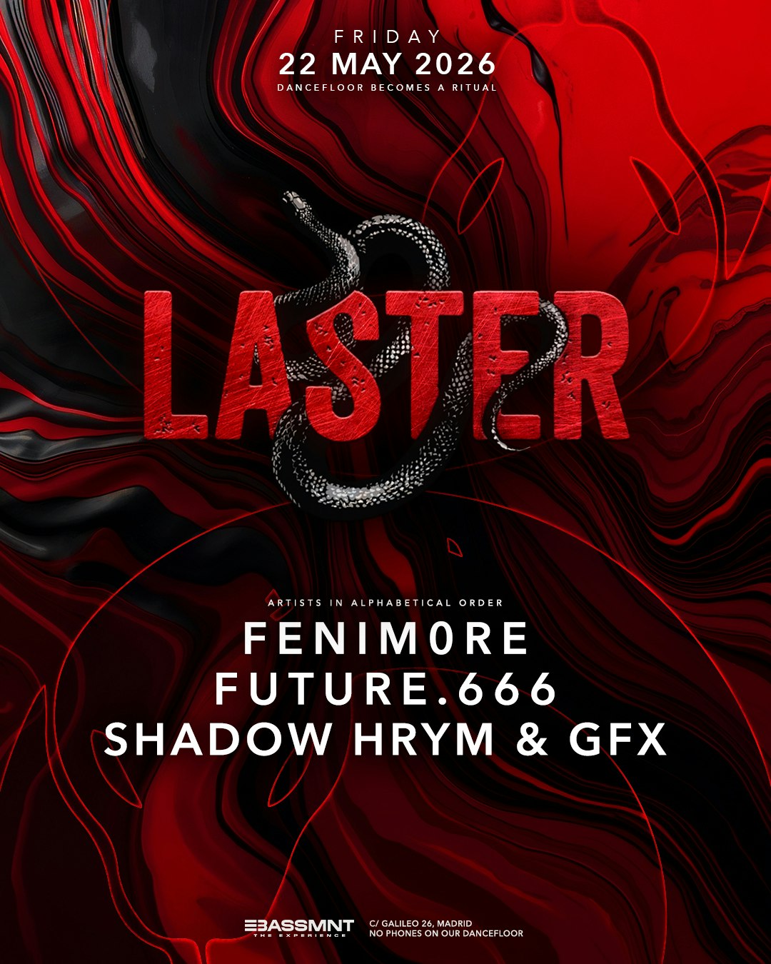 Laster Club presents FENIM0RE, FUTURE.666 & SHADOW HRYM B2B GFX Tickets ...
