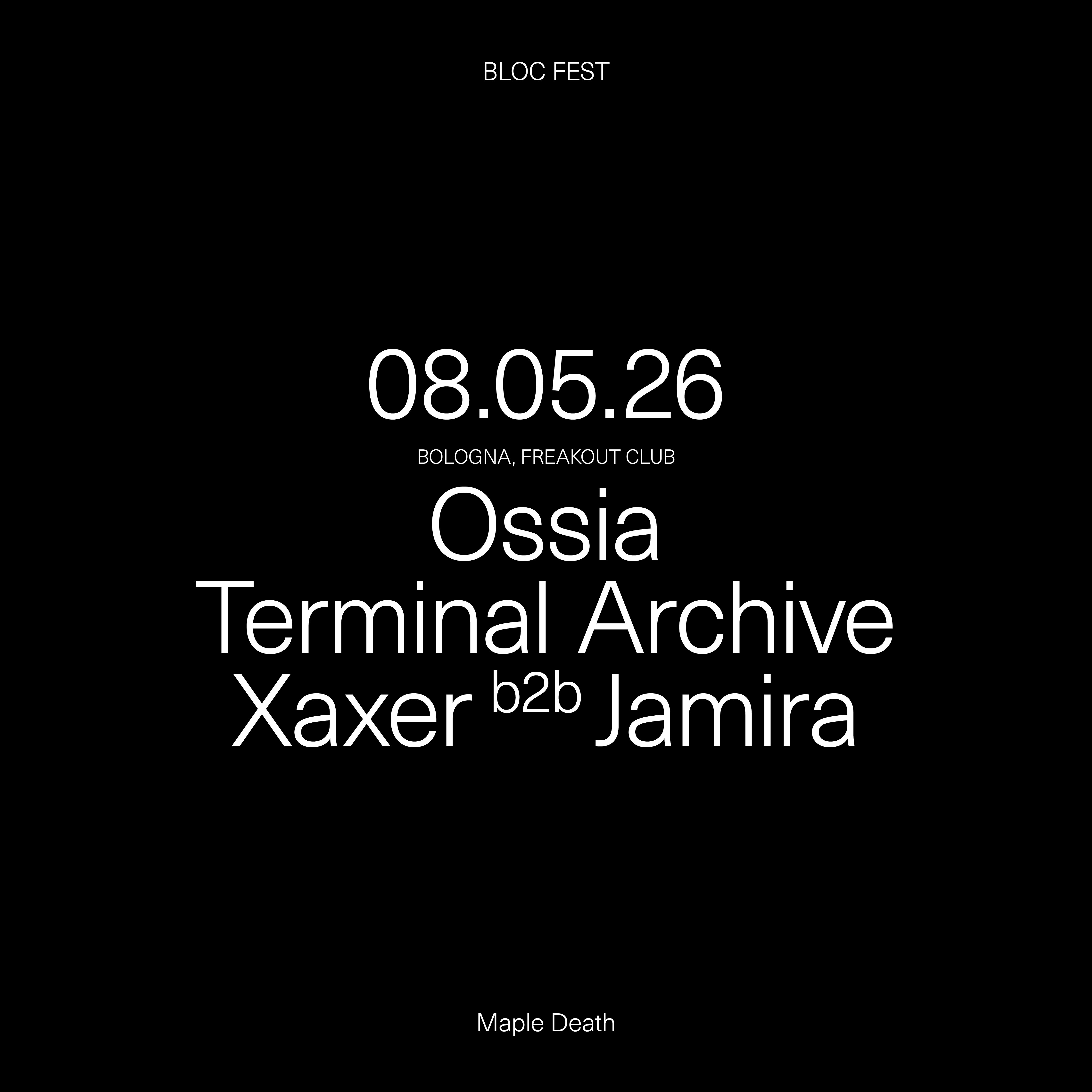 Bloc Fest 08.05.2026 Bologna Tickets | €12 | 8 May @ Freakout Club, Bologna | DICE