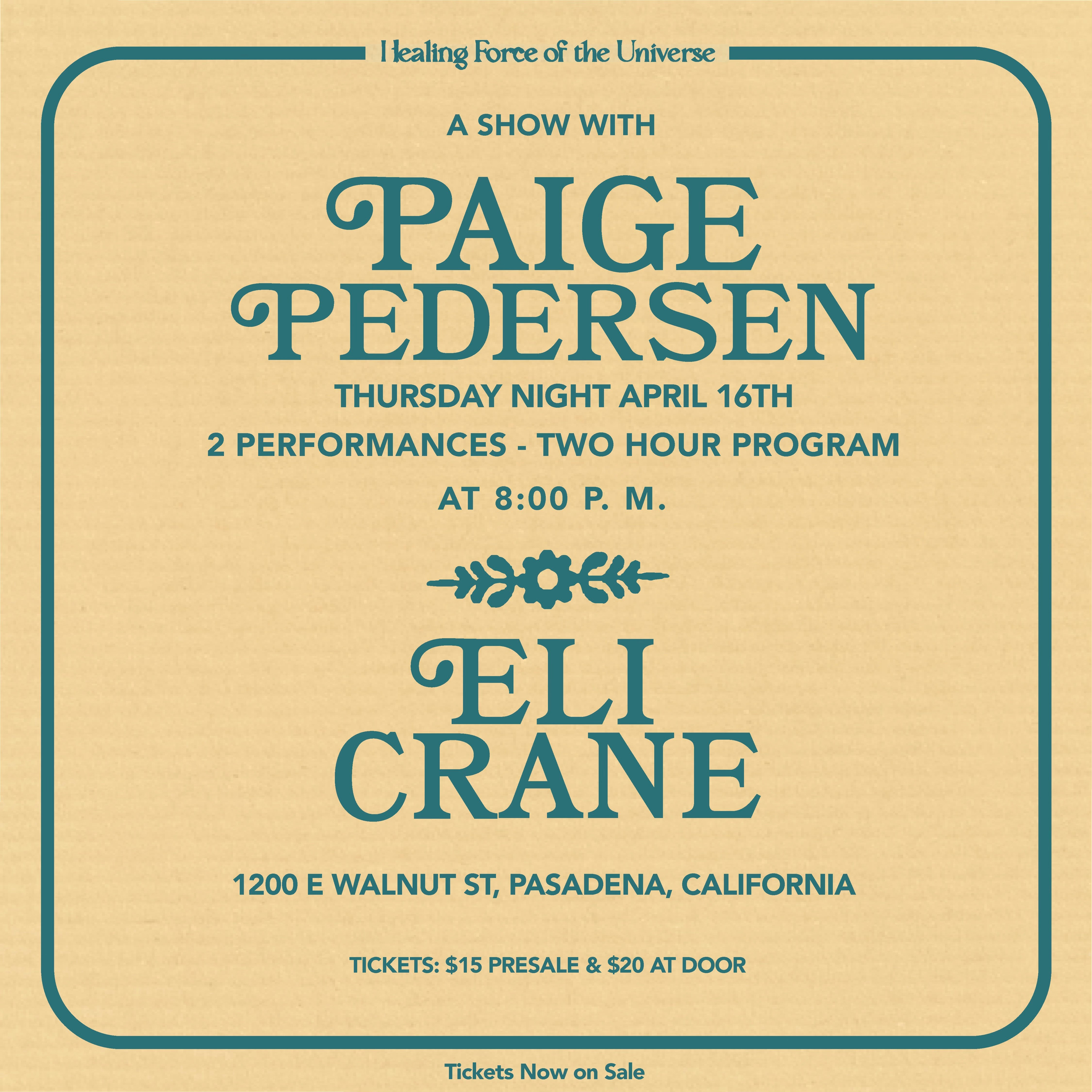 Photo of Paige Pedersen, Eli Crane