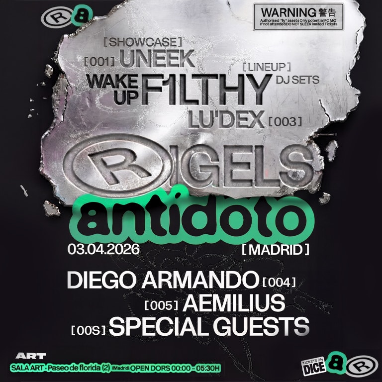 Antidoto Club x Rigels: F1LTHY