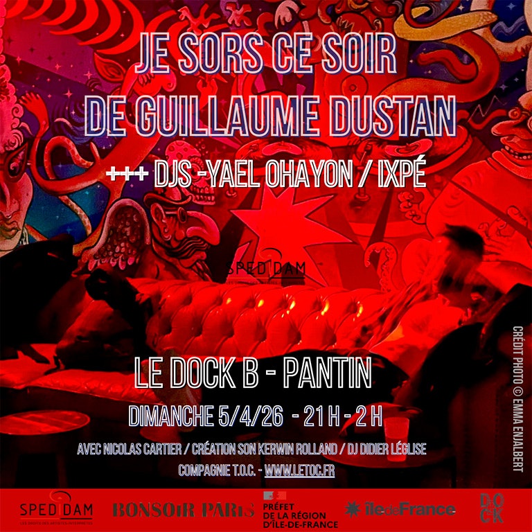 JE SORS CE SOIR de Guillaume Dustan