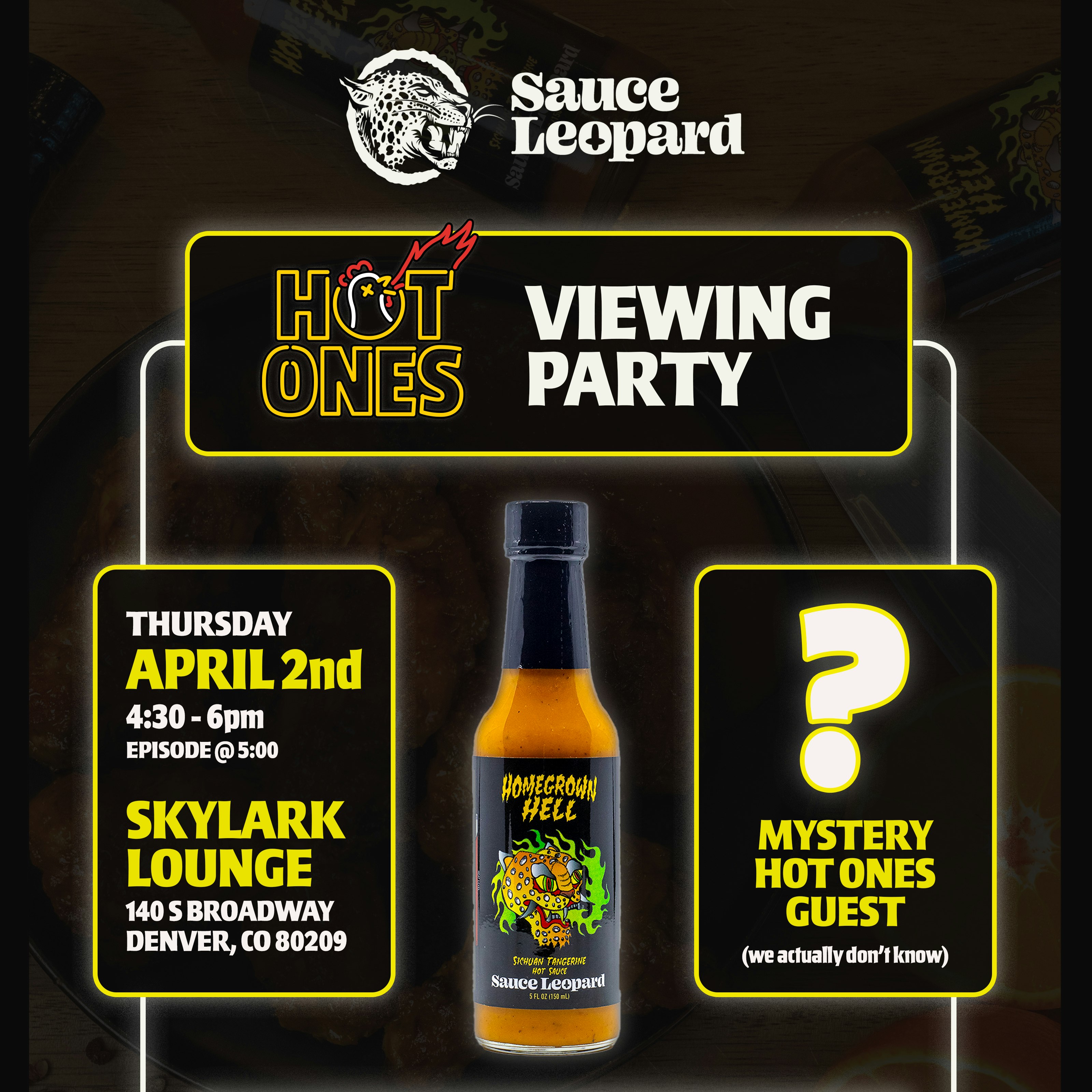 Photo of Sauce Leopard x Hot Ones Viewing Party