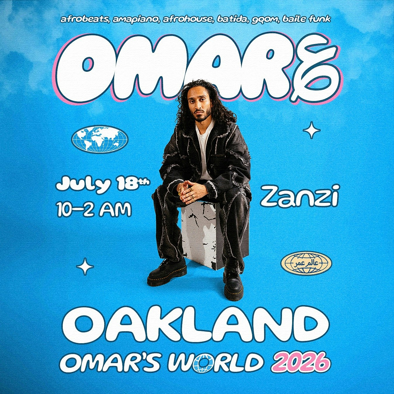 Omar ؏ Live in Oakland Tickets | $24.99 | 18 Jul @ Zanzi, Oakland