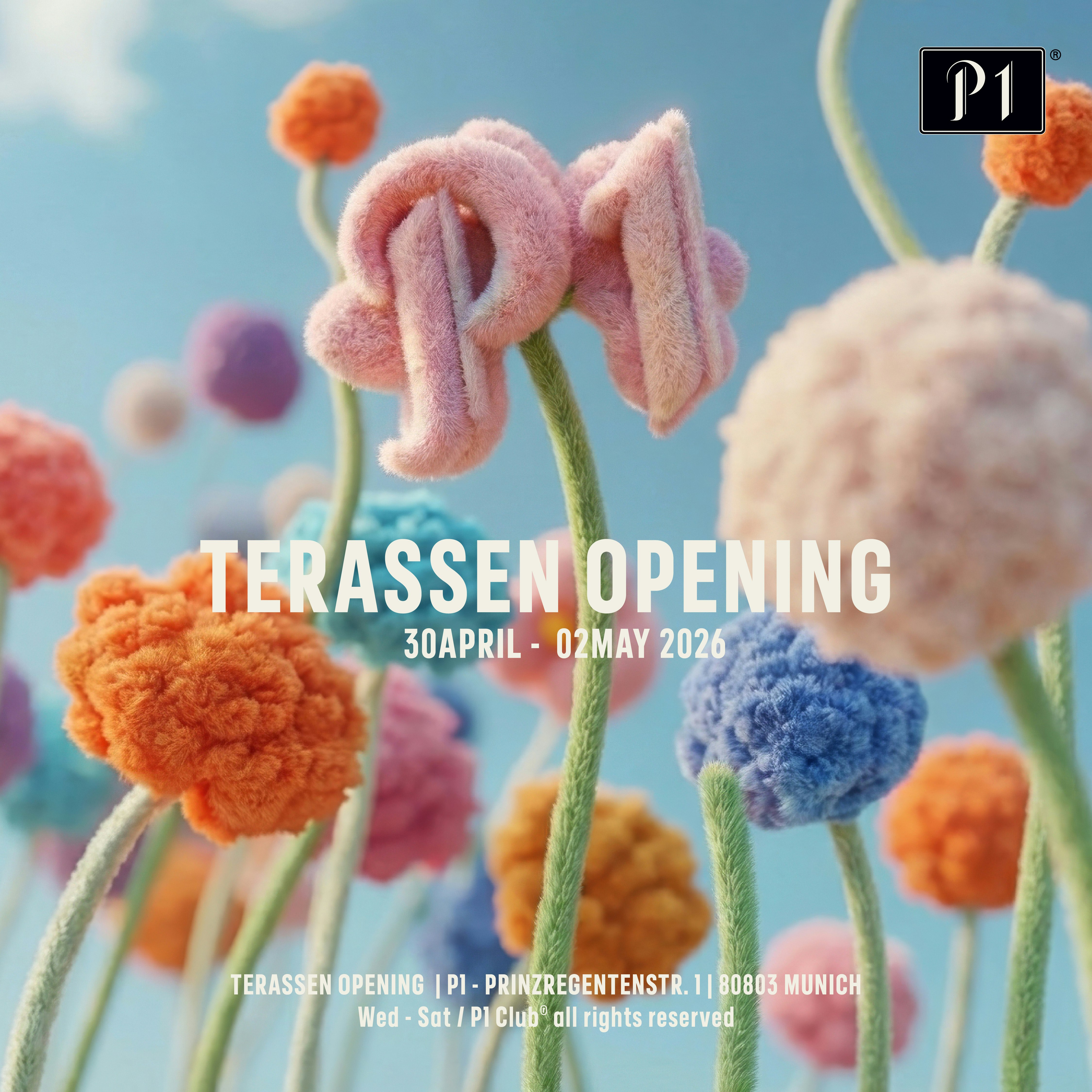P1 TERRASSEN OPENING - Techno Party in München