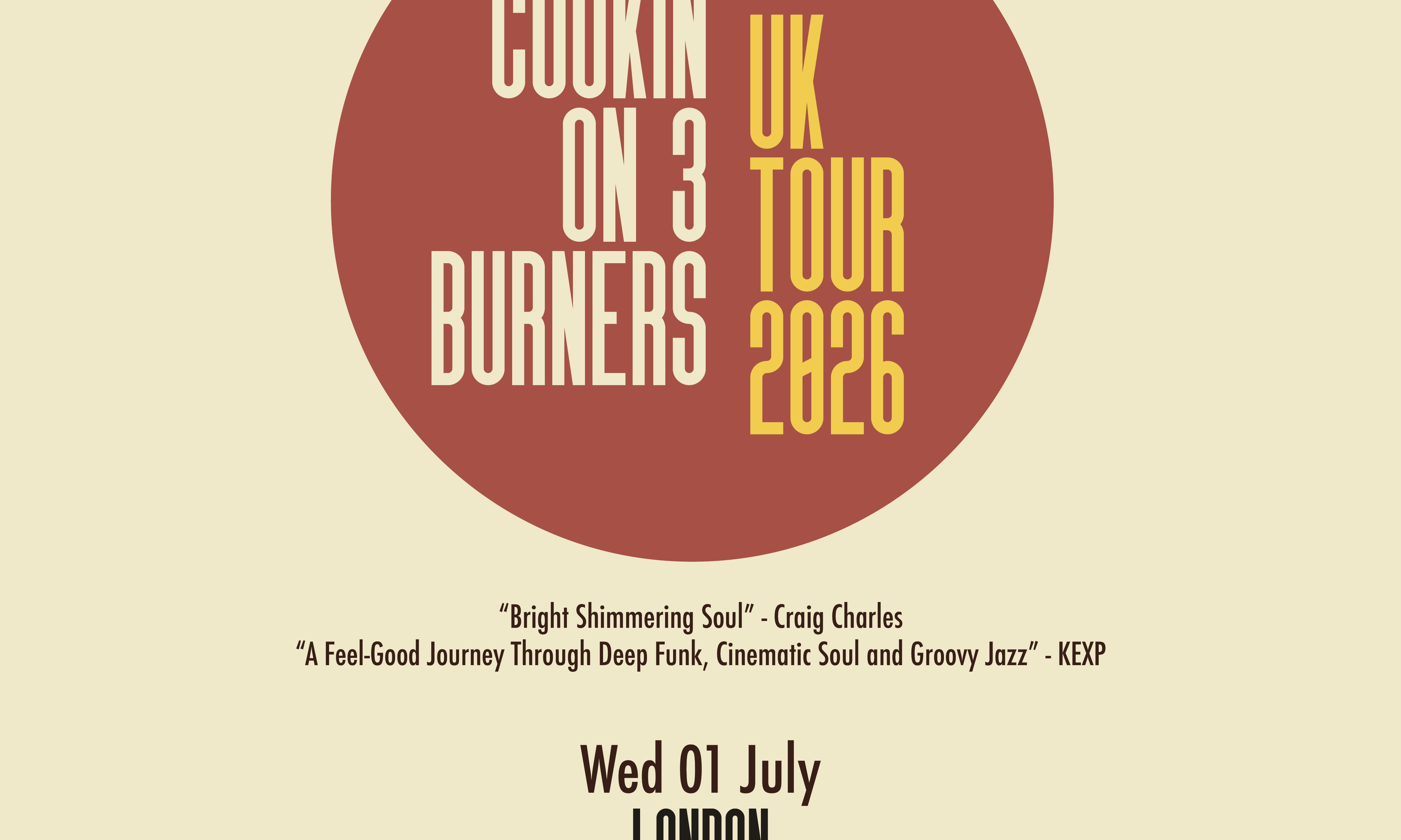 COOKIN' ON 3 BURNERS