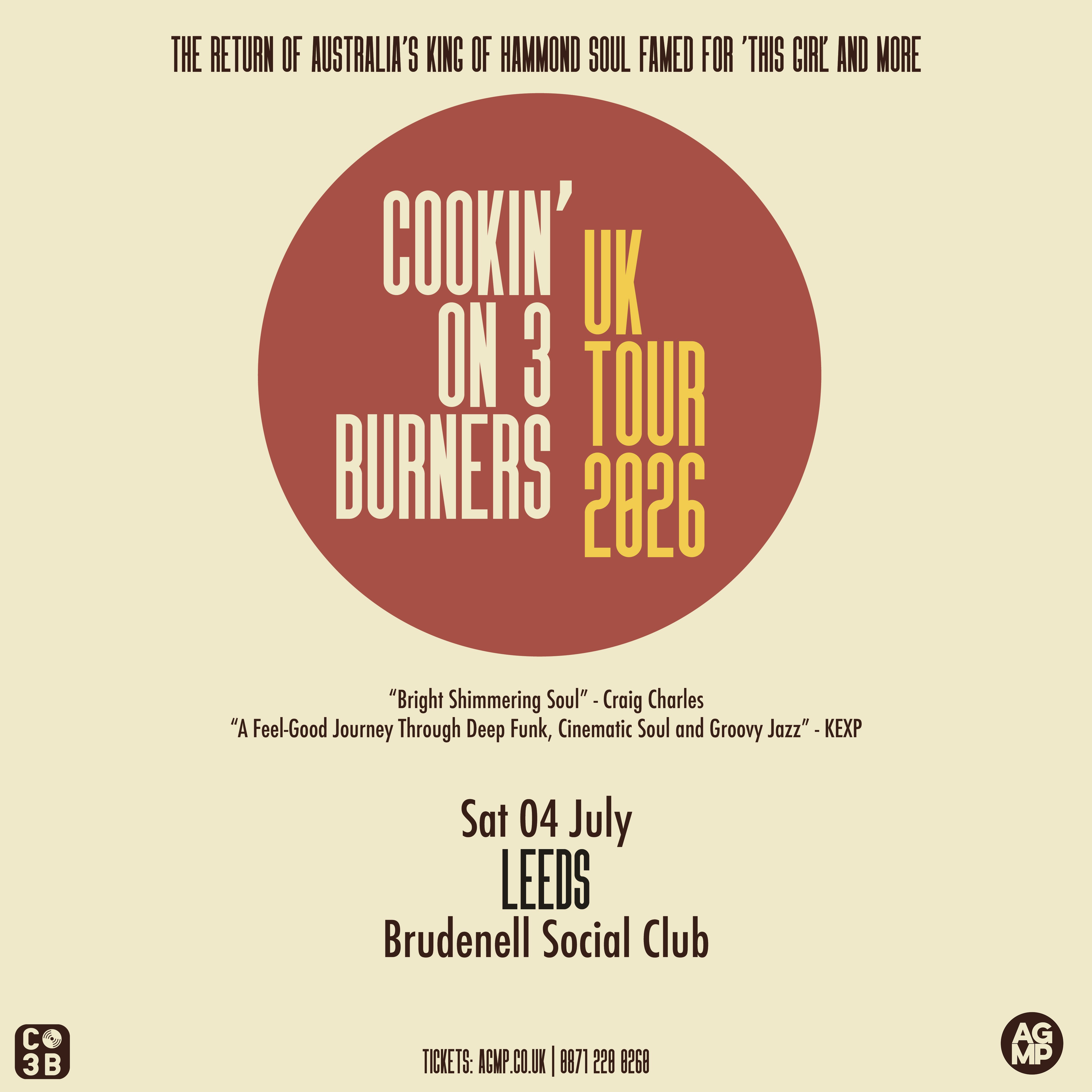 COOKIN' ON 3 BURNERS