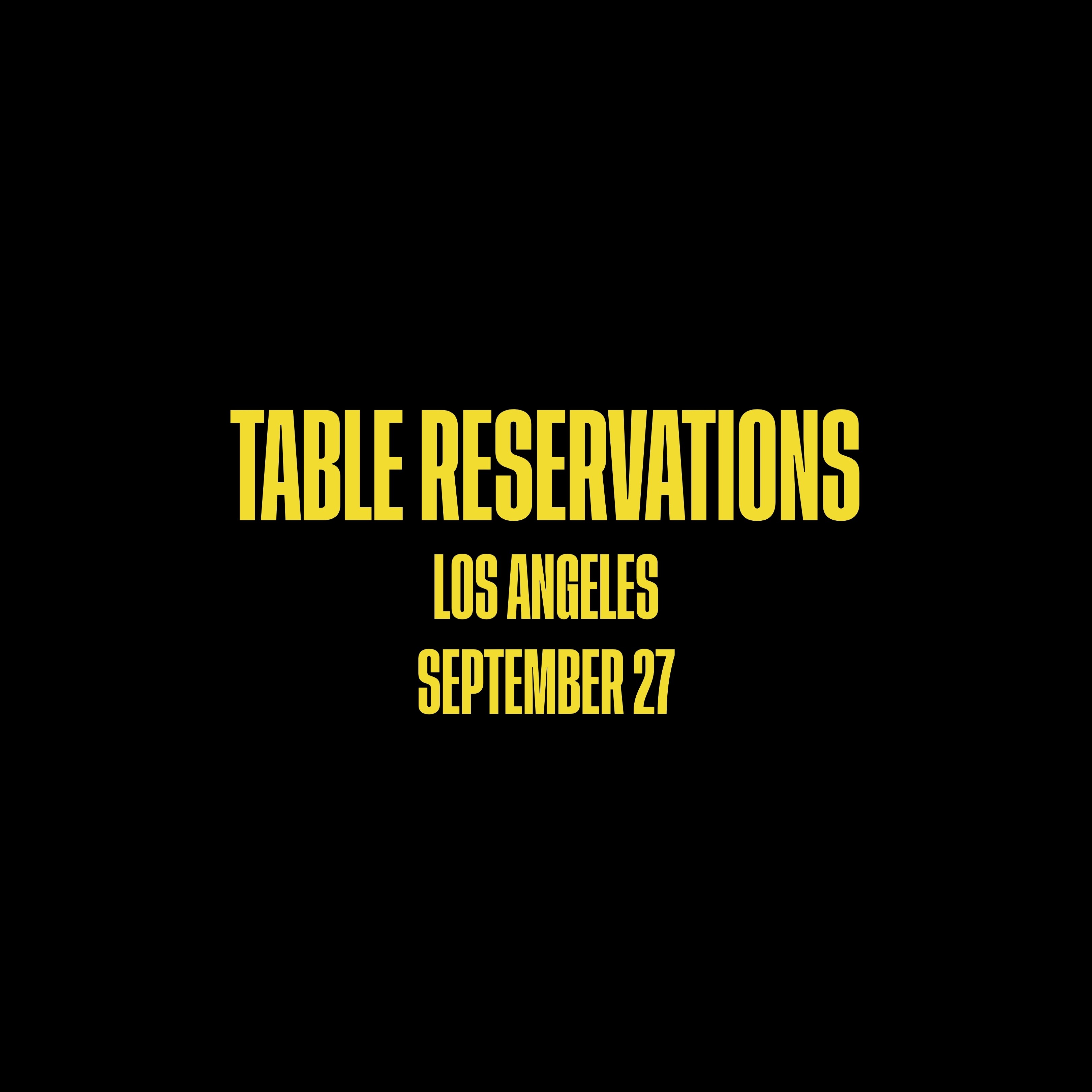 Everyday People LA - Table Reservation