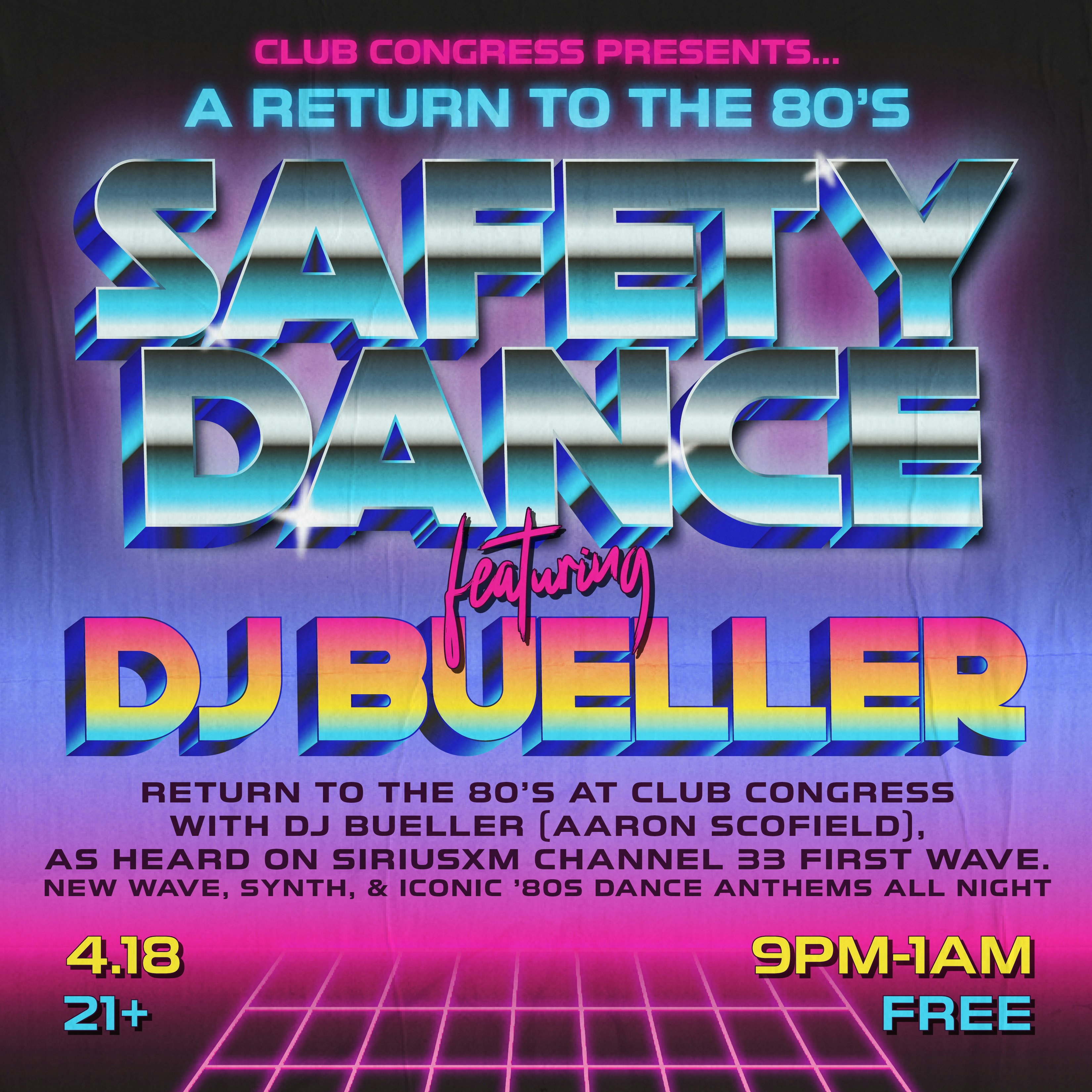 Photo of Return to the 80's | Safety Dance featuring DJ Bueller!