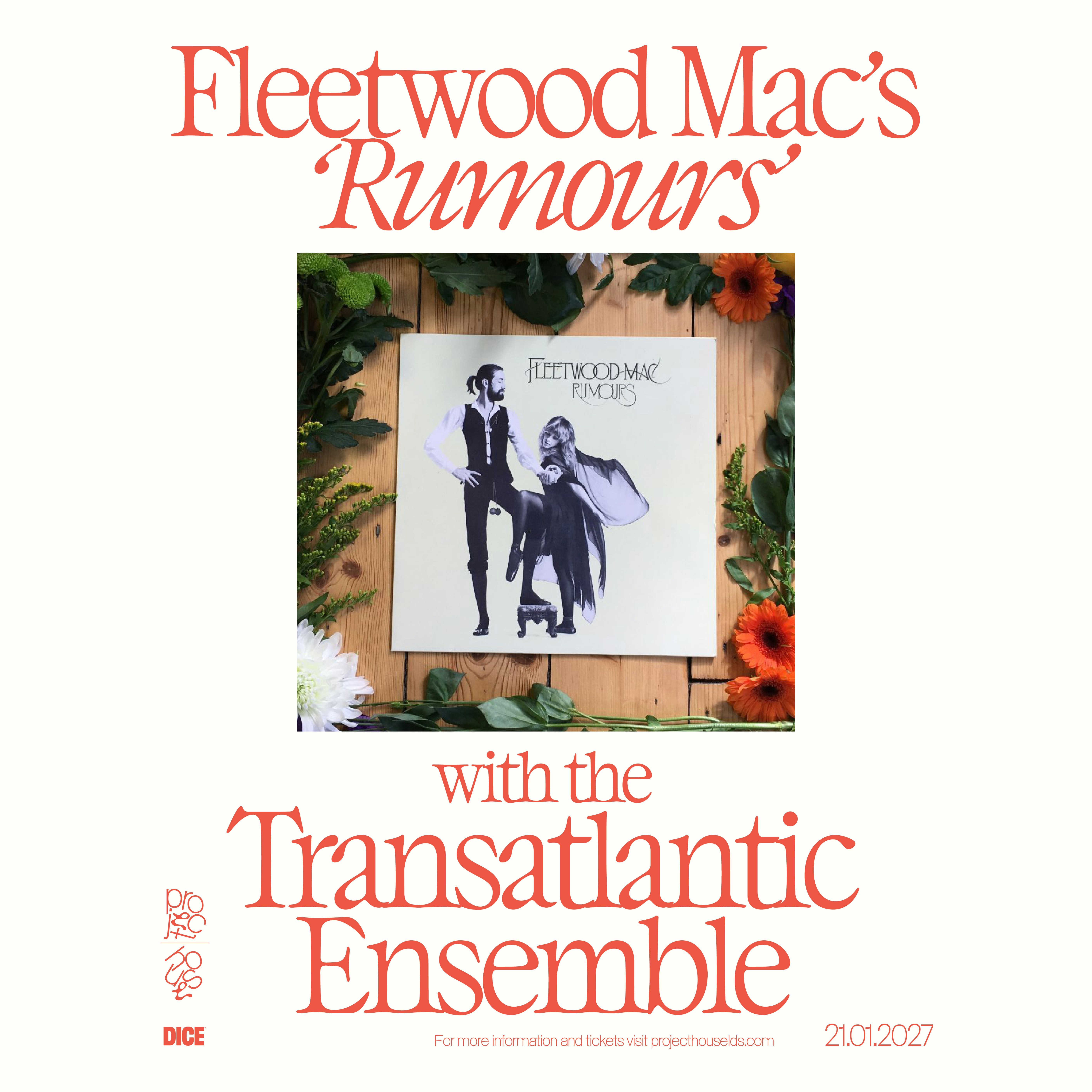 Fleetwood Mac's 'Rumours' with the Transatlantic Ensemble at PROJECT HOUSE, Leeds