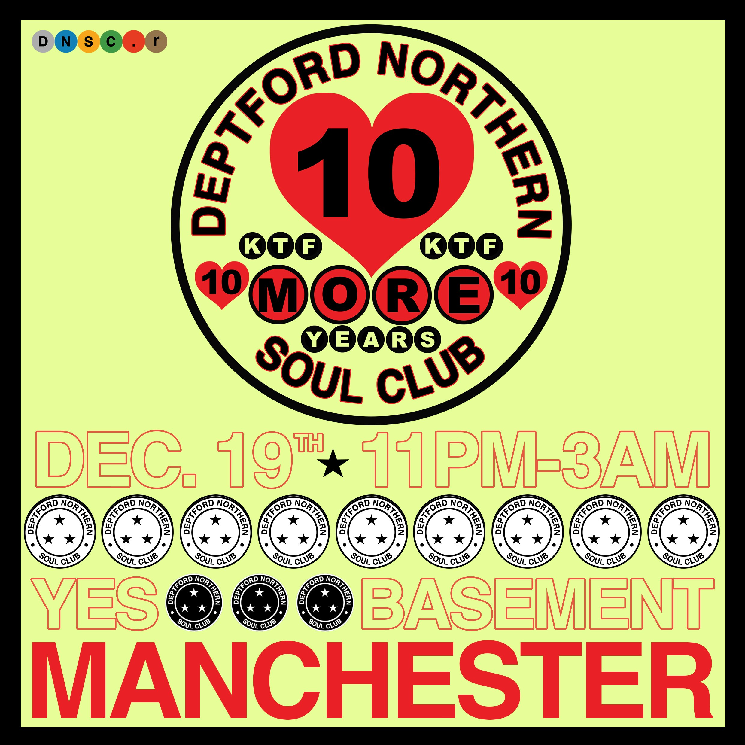 Deptford Northern Soul Club at YES, Manchester