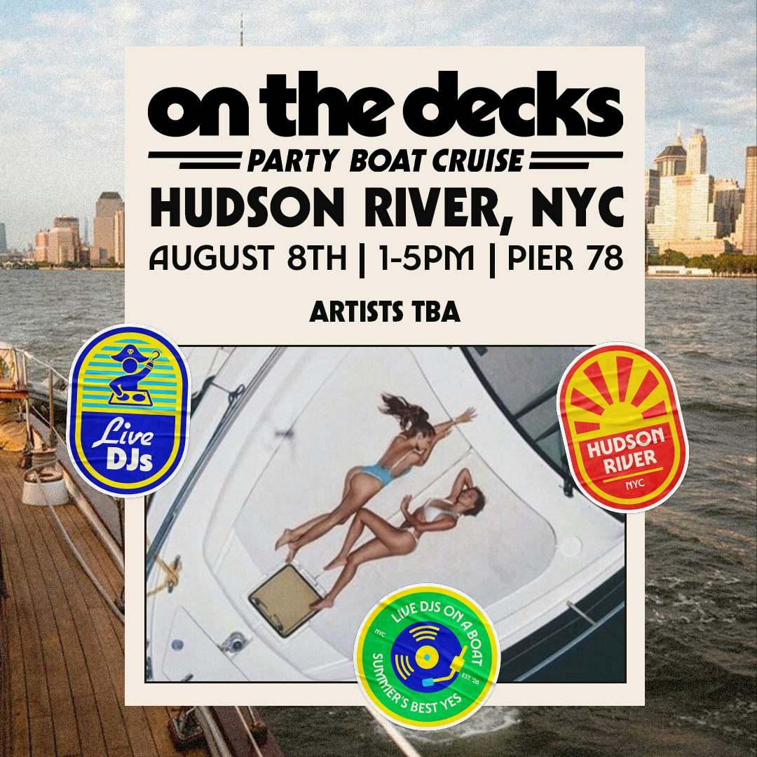 House Music Boat Party - Pier 78 at Hudson River Park
