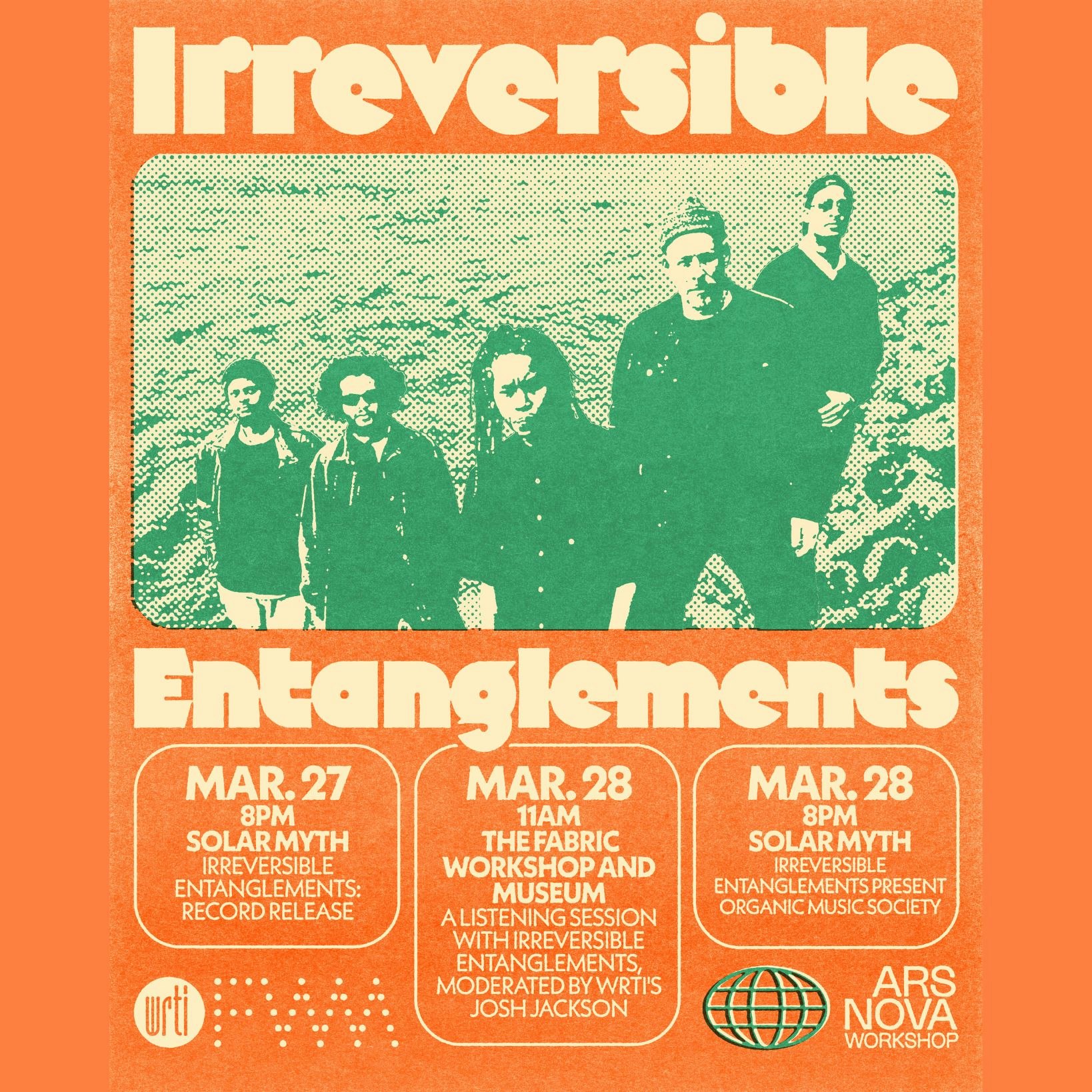Irreversible Entanglements play Organic Music Society