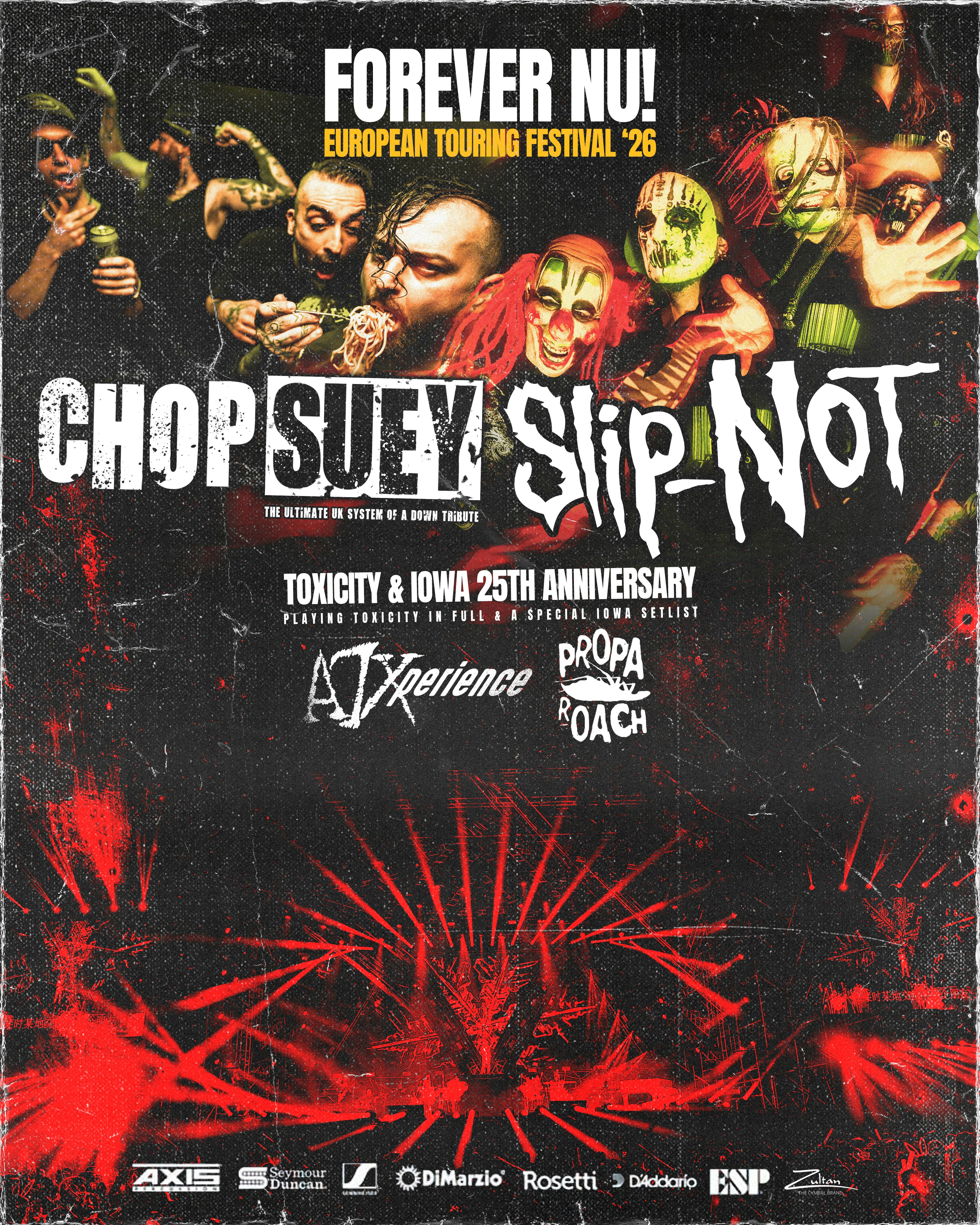 Forever Nu - 25th anniversary of Toxicity & Iowa Tickets | £25.16