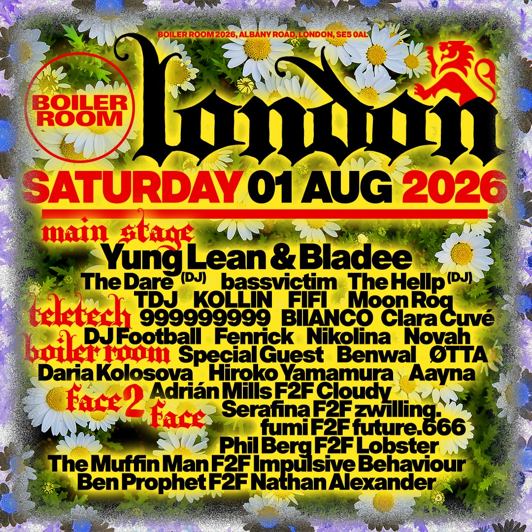 Boiler Room: London | Saturday