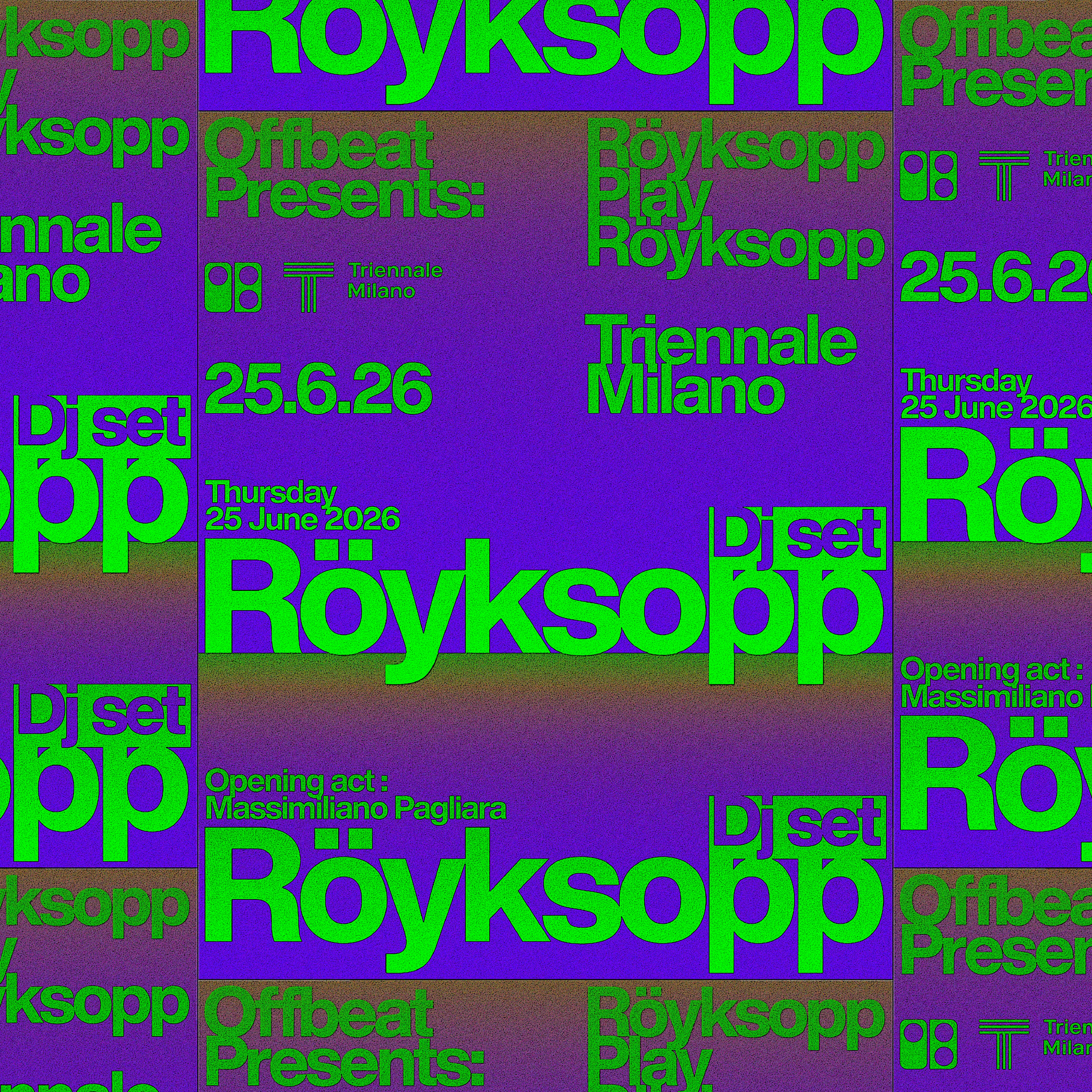 Röyksopp Dj | Triennale